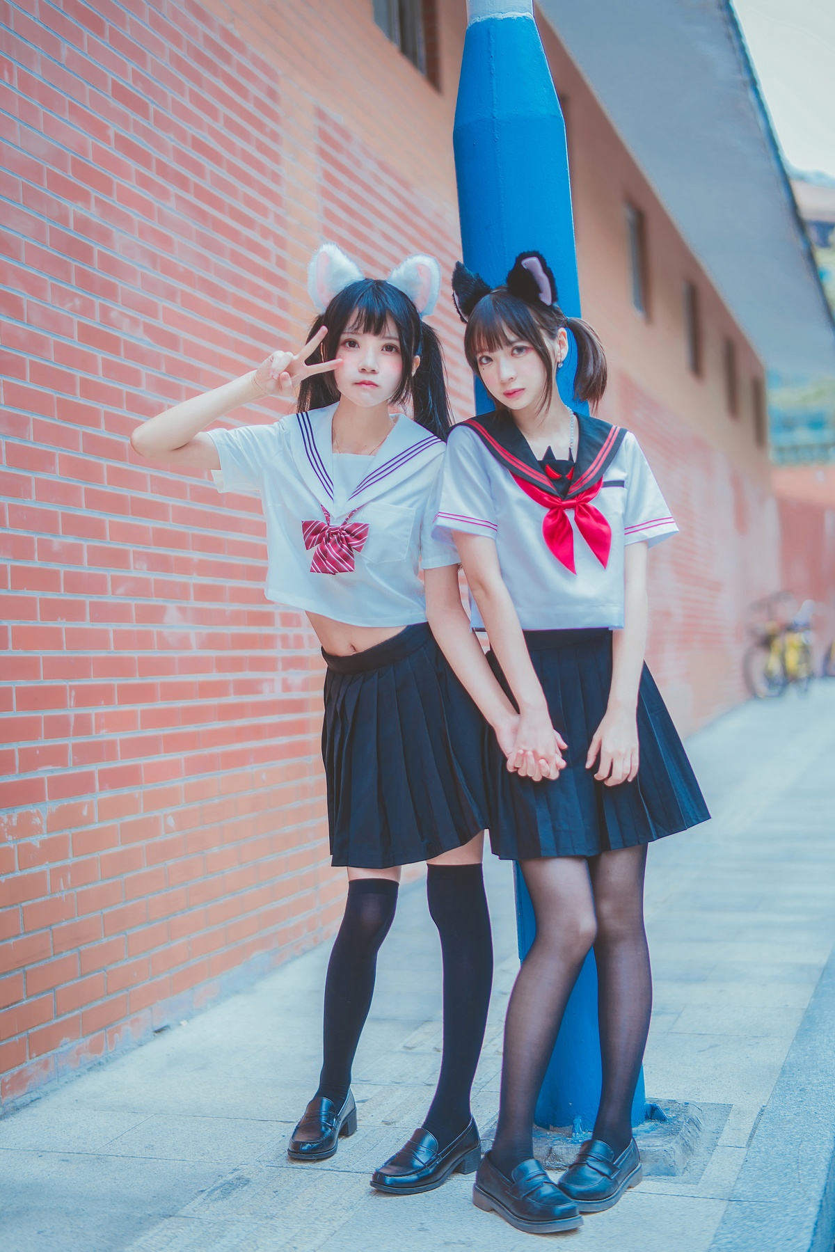 图片[3]-【coser】005【桜桃喵】&疯猫ssJK百合2-COS世界