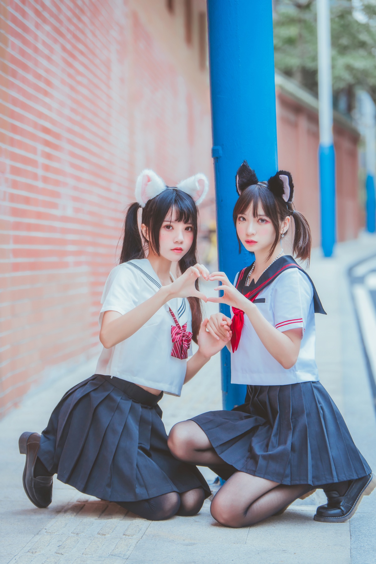 图片[5]-【coser】005【桜桃喵】&疯猫ssJK百合2-COS世界