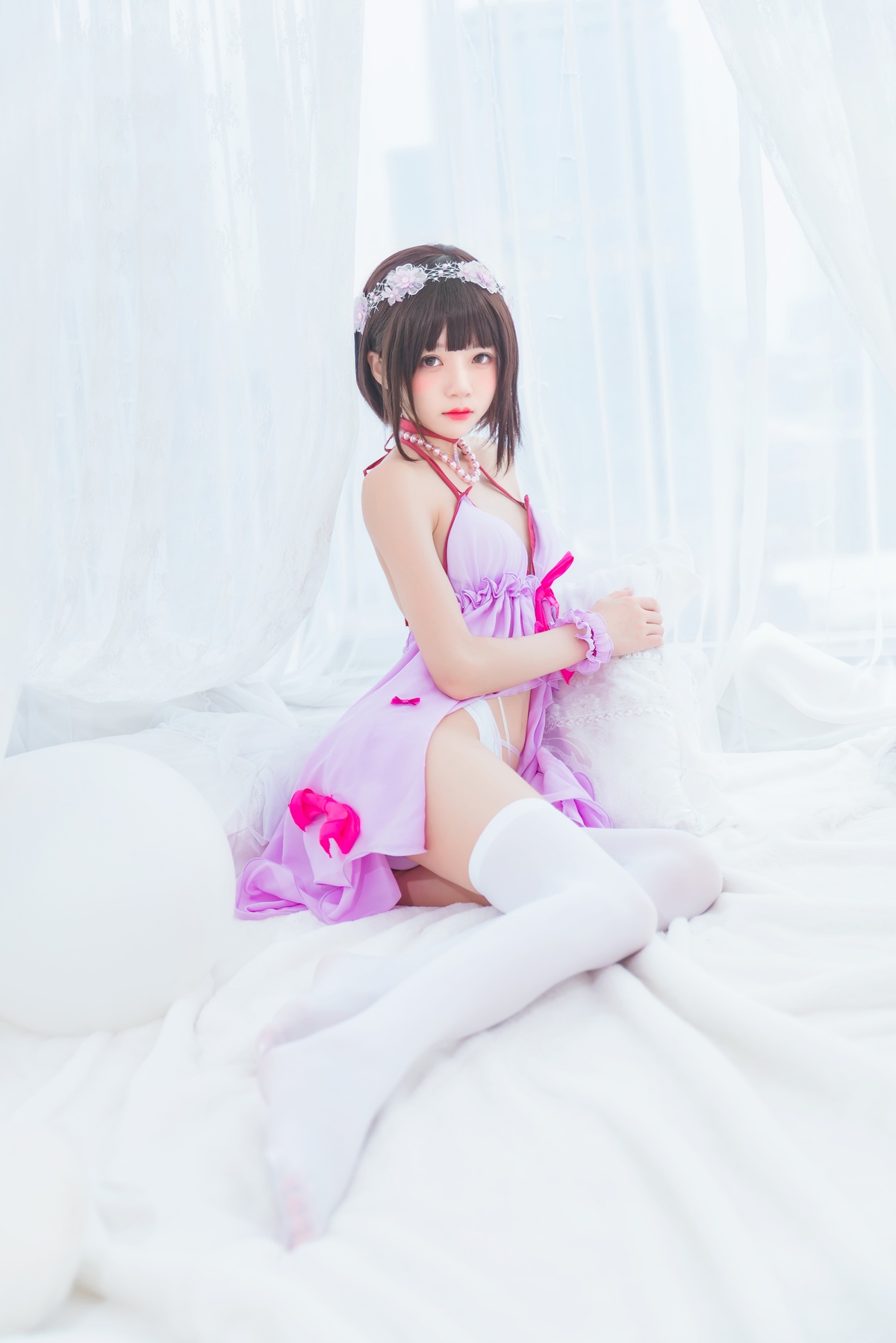 图片[5]-【coser】011【桜桃喵】（加藤惠）小睡裙-COS世界