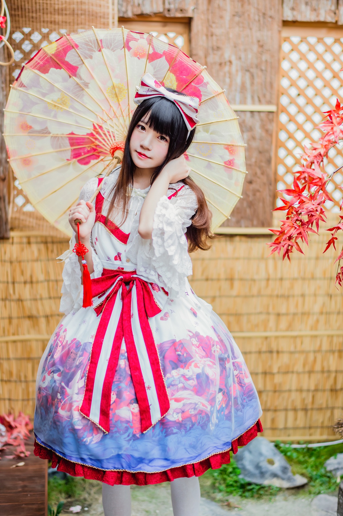 图片[2]-【coser】017【桜桃喵】和风lolita-COS世界