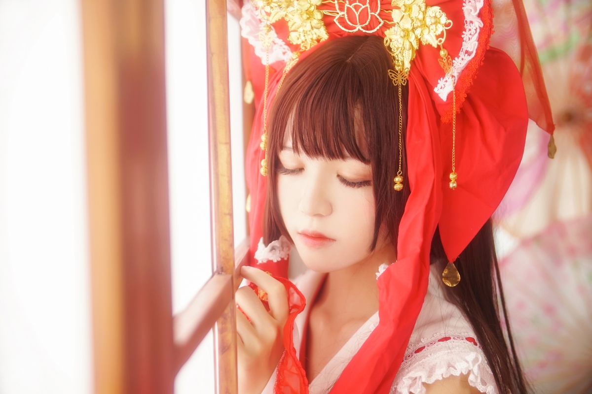 【coser】023【桜桃喵】灵梦新年快乐-COS世界