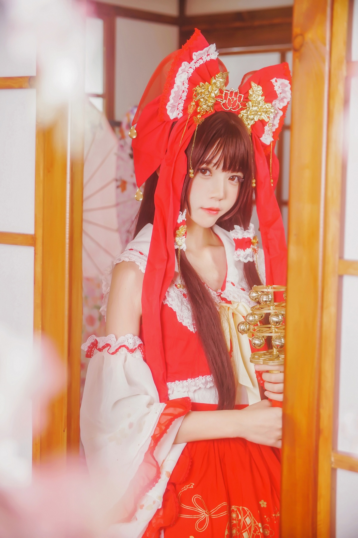 图片[3]-【coser】023【桜桃喵】灵梦新年快乐-COS世界