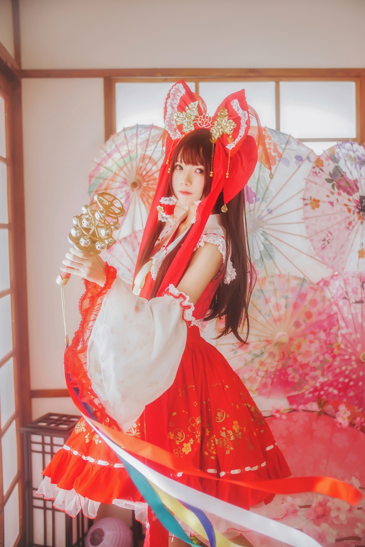 图片[5]-【coser】023【桜桃喵】灵梦新年快乐-COS世界