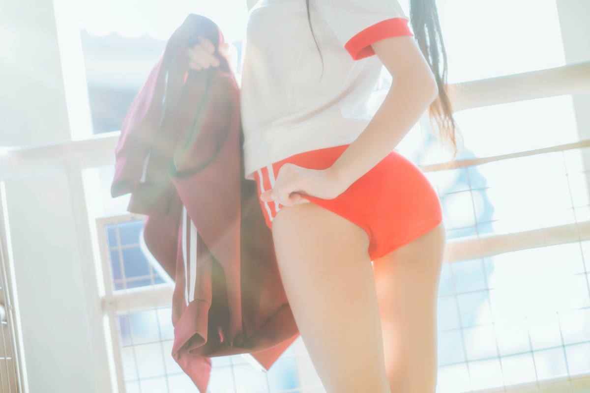 图片[5]-【coser】030【桜桃喵】红色体操服-COS世界
