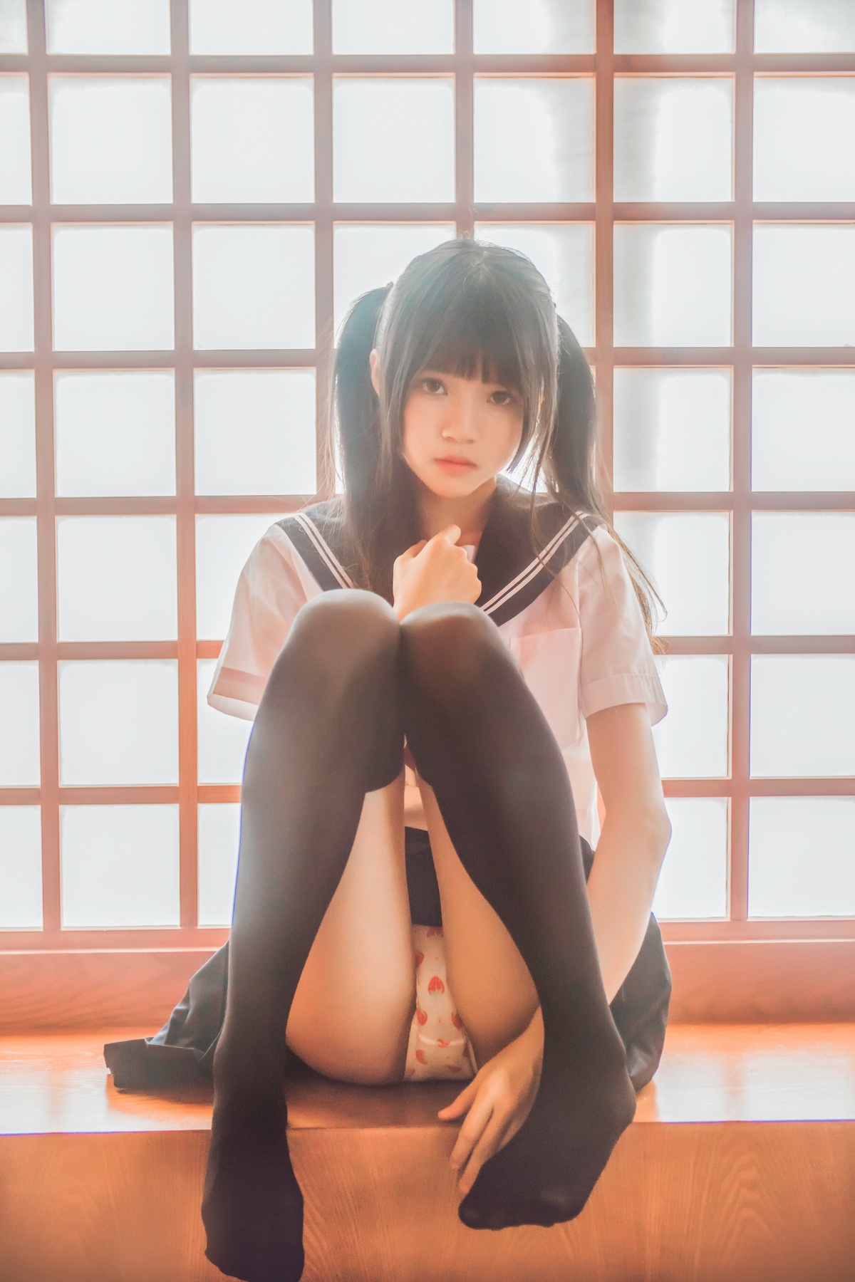 图片[4]-【coser】034【桜桃喵】小背心换水手服-COS世界