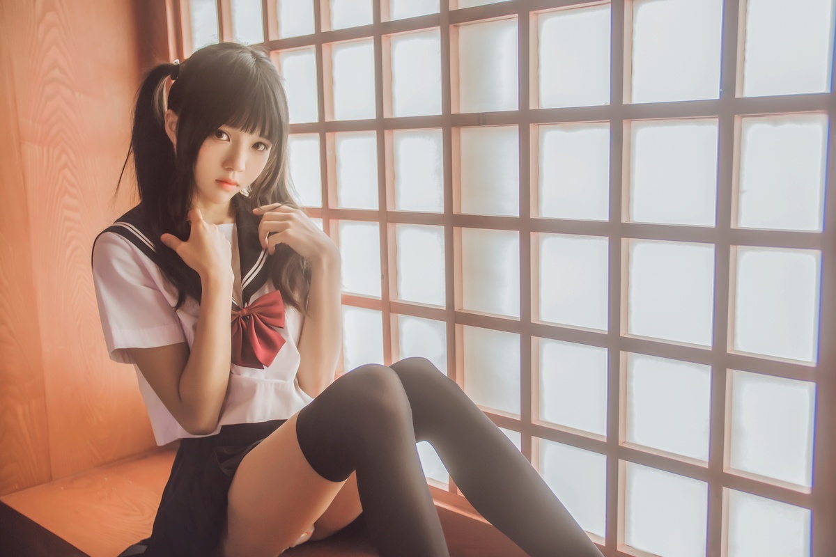 图片[87]-【coser】034【桜桃喵】小背心换水手服-COS世界