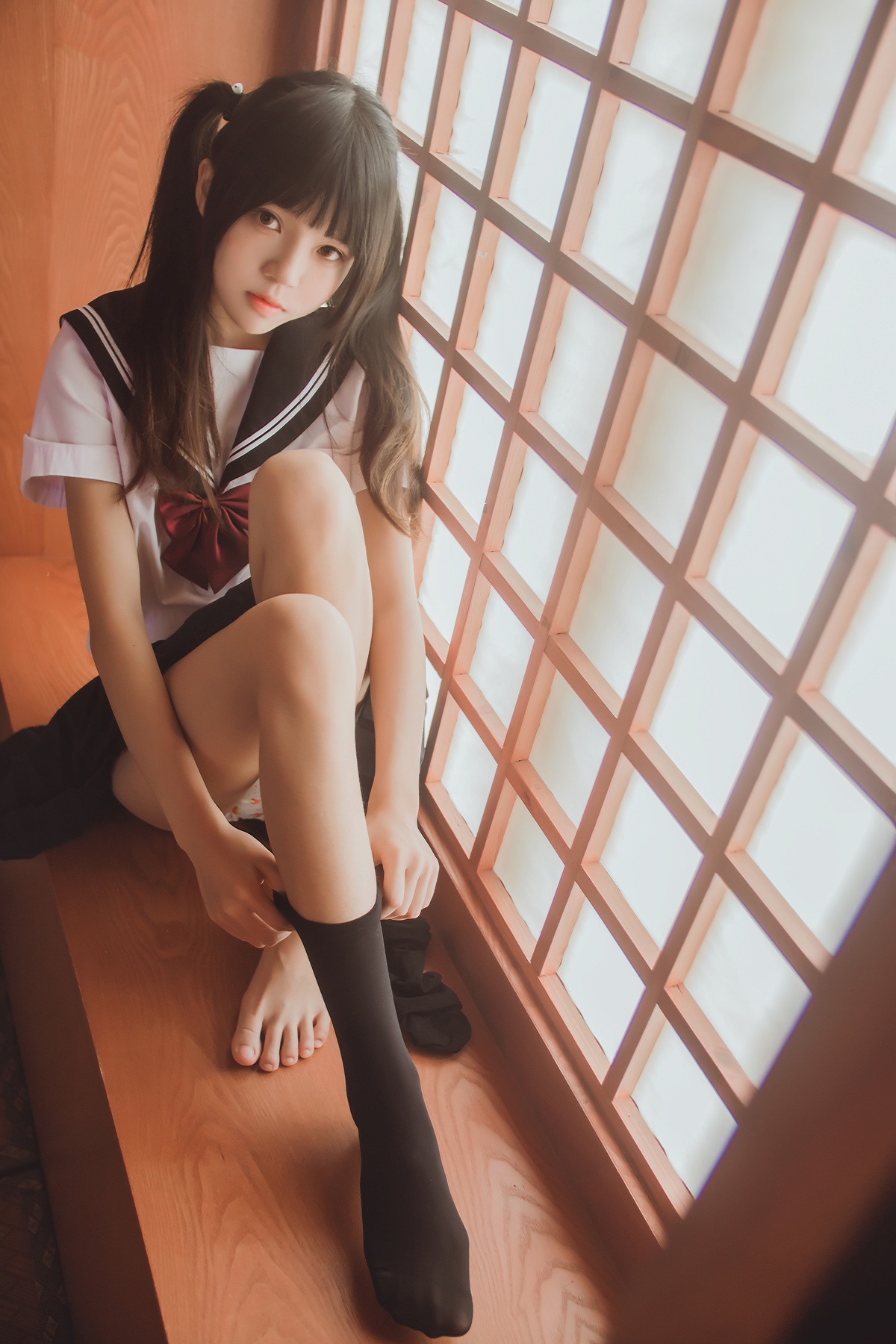 图片[137]-【coser】034【桜桃喵】小背心换水手服-COS世界