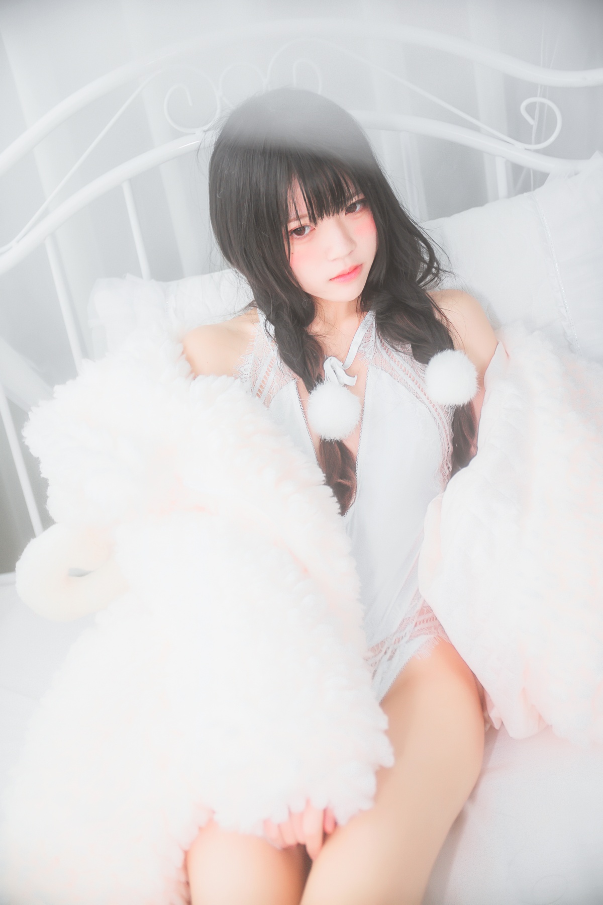 图片[4]-【coser】044【桜桃喵】冬眠系列纯白私房-COS世界