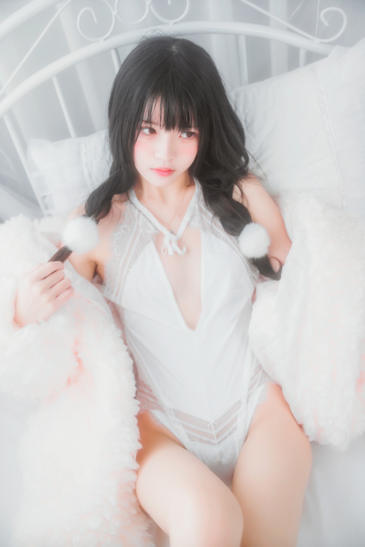 图片[5]-【coser】044【桜桃喵】冬眠系列纯白私房-COS世界