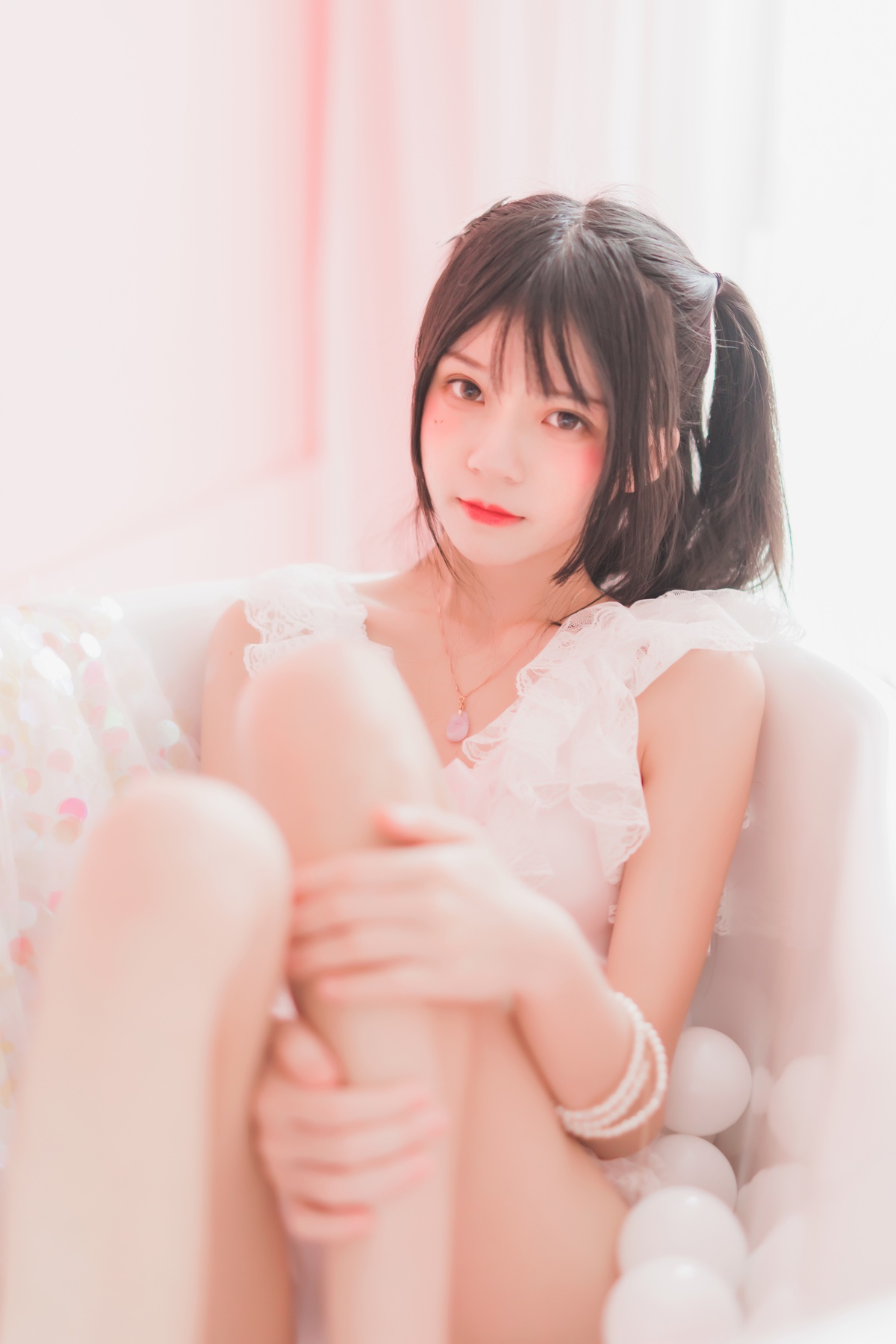 图片[3]-【coser】045【桜桃喵】冬眠系列粉色浴缸-COS世界
