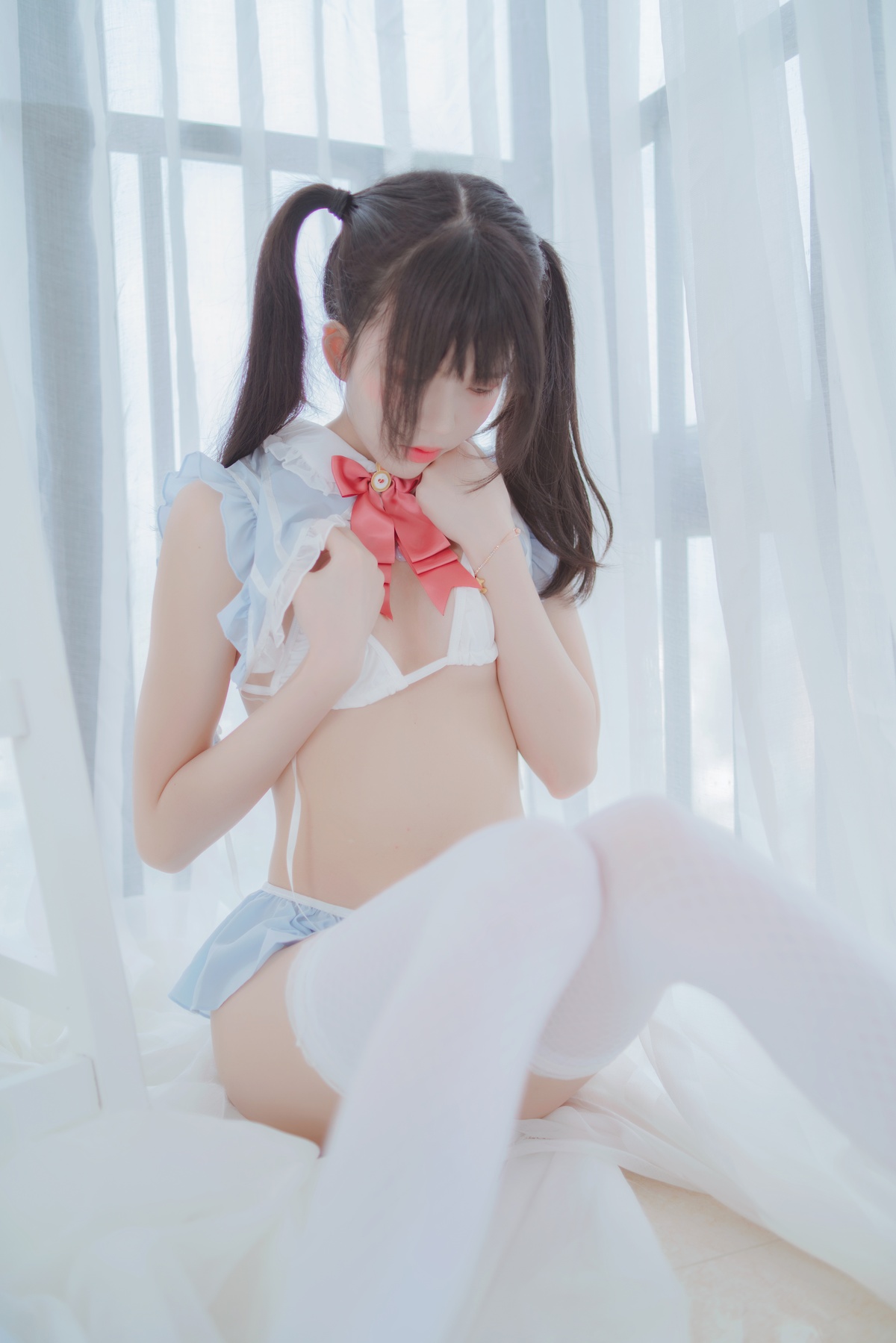 【coser】049【桜桃喵】爱丽丝的兔子-COS世界