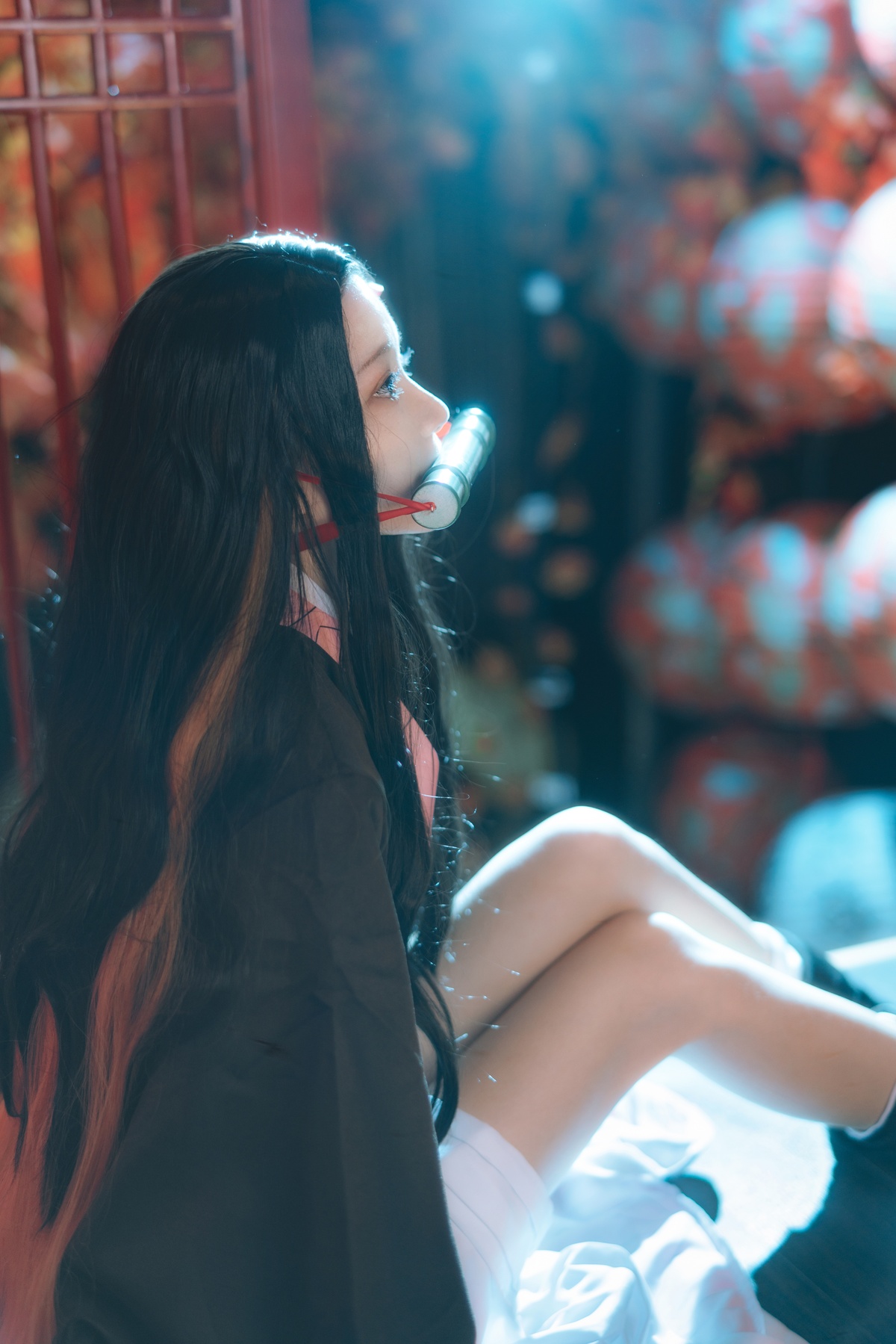 【coser】056【桜桃喵】灶门祢豆子-COS世界