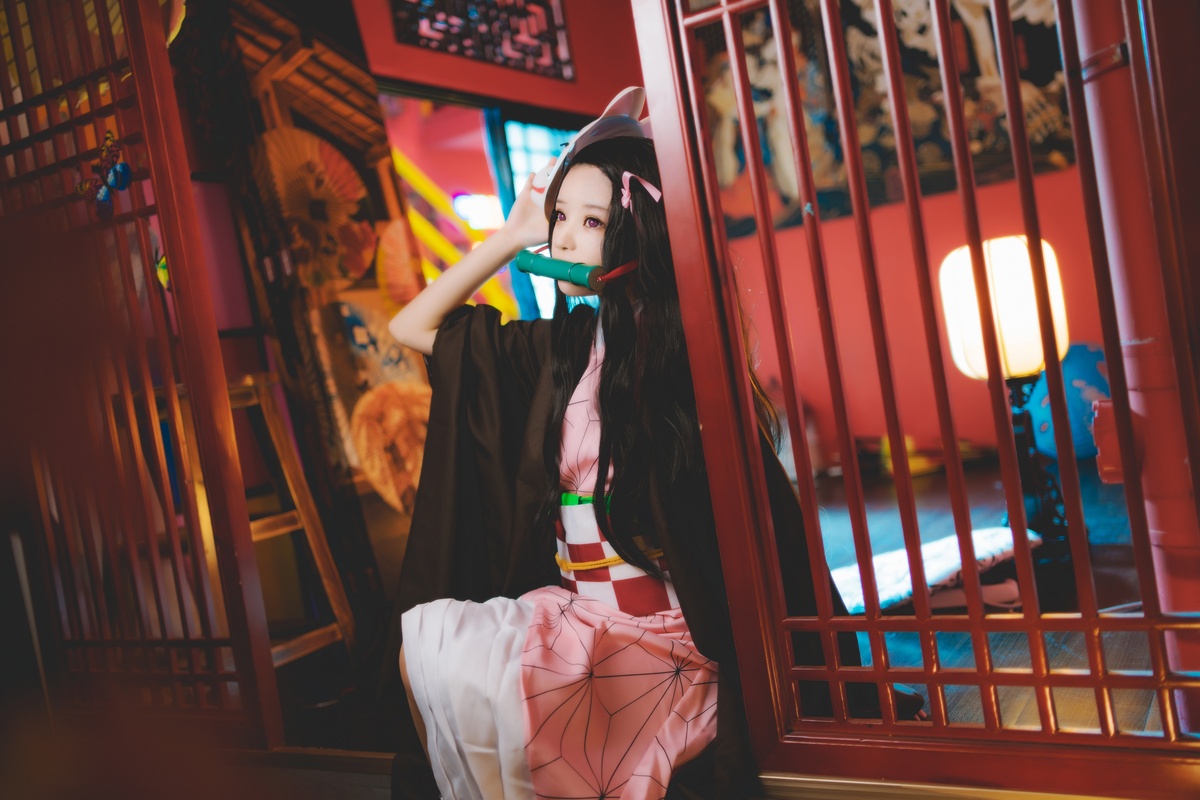 图片[3]-【coser】056【桜桃喵】灶门祢豆子-COS世界