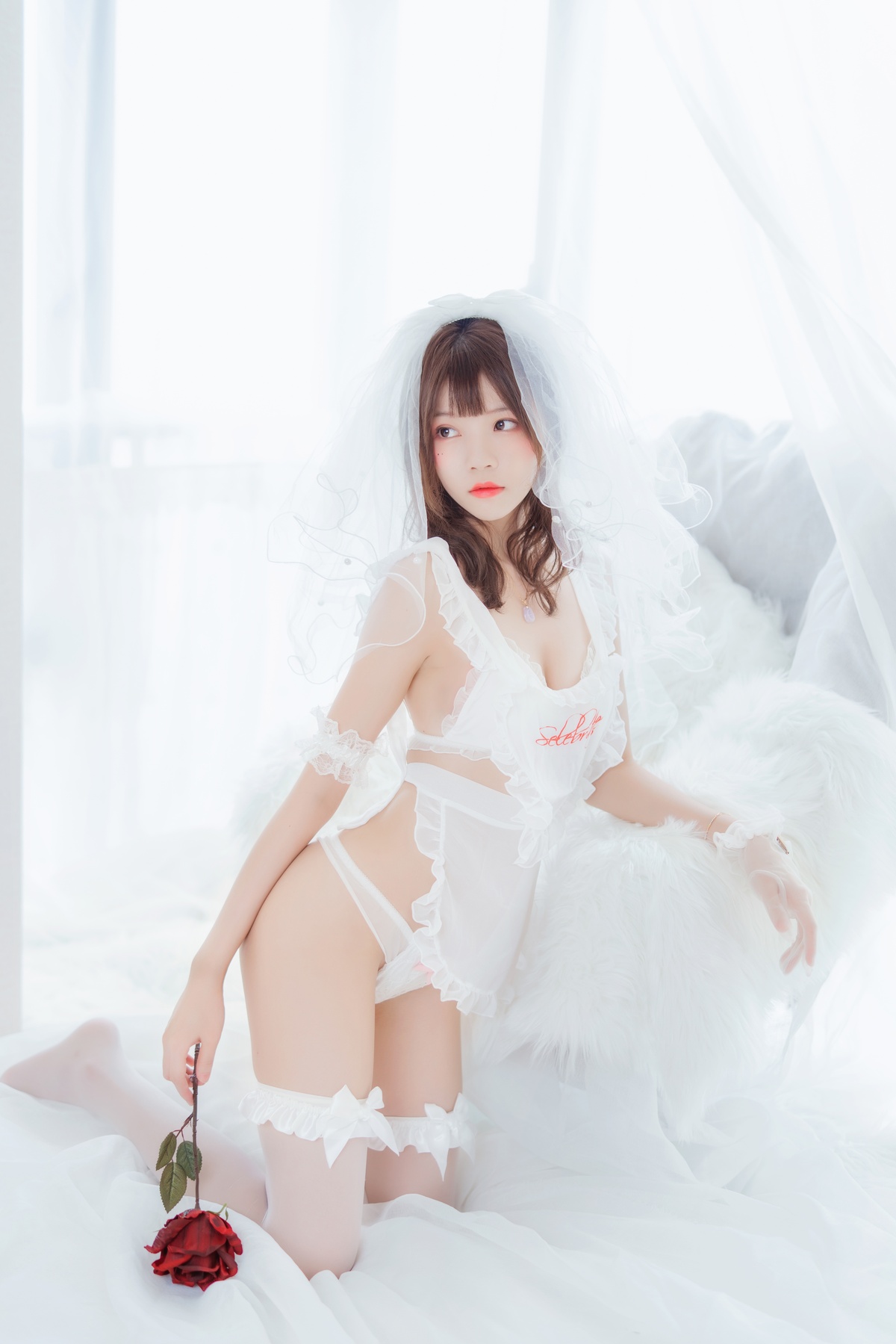 图片[4]-【coser】058【桜桃喵】轻纱上-COS世界