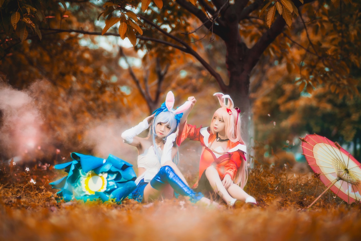 【coser】073【桜桃喵】&疯喵ss双人公孙离-COS世界