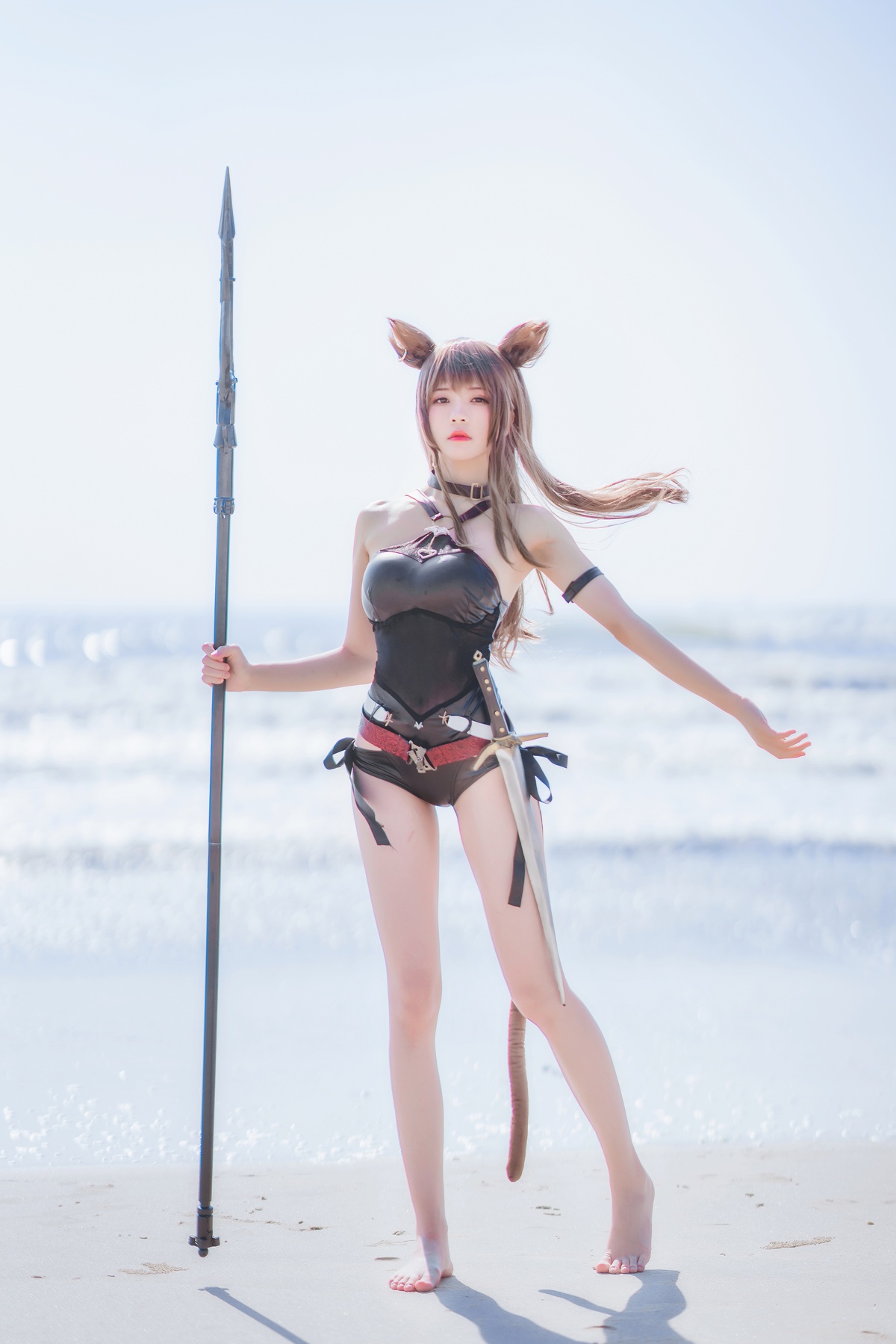 【coser】074【桜桃喵】天火泳装-COS世界