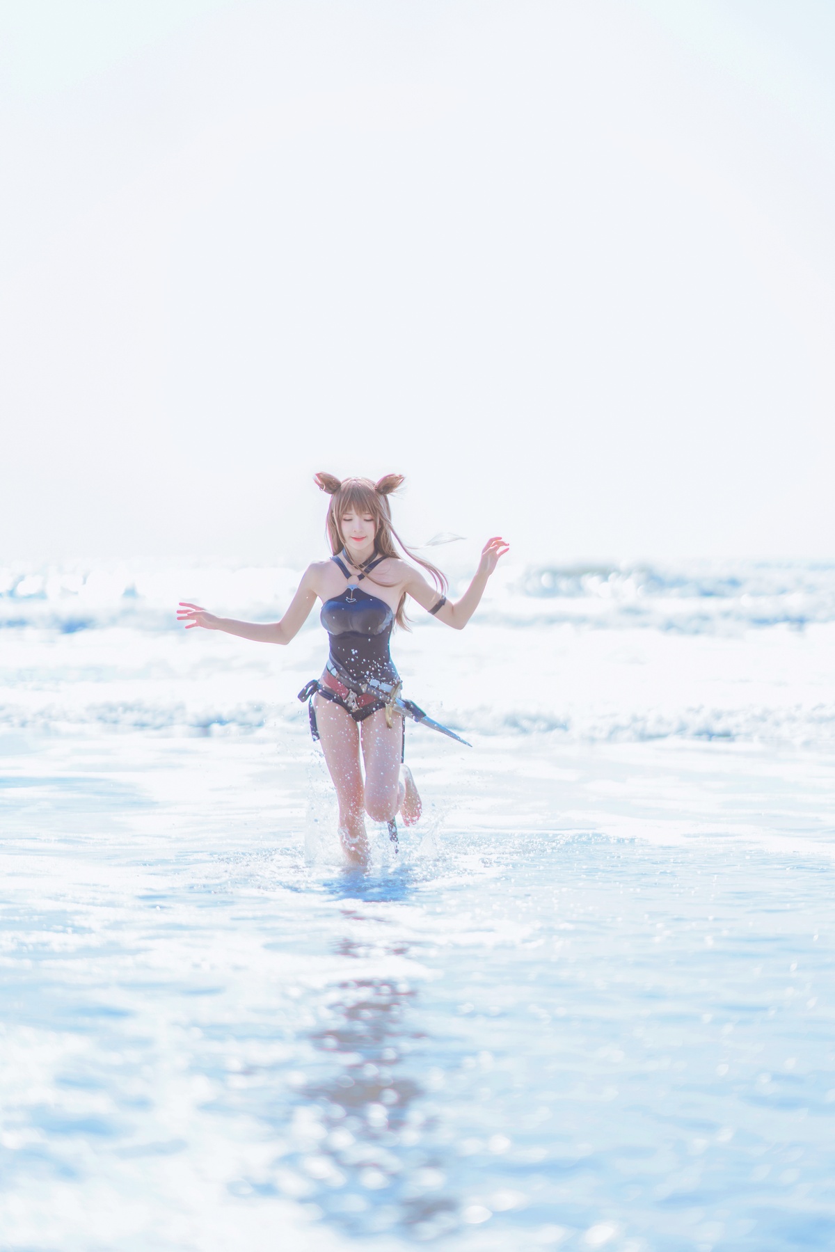 图片[2]-【coser】074【桜桃喵】天火泳装-COS世界