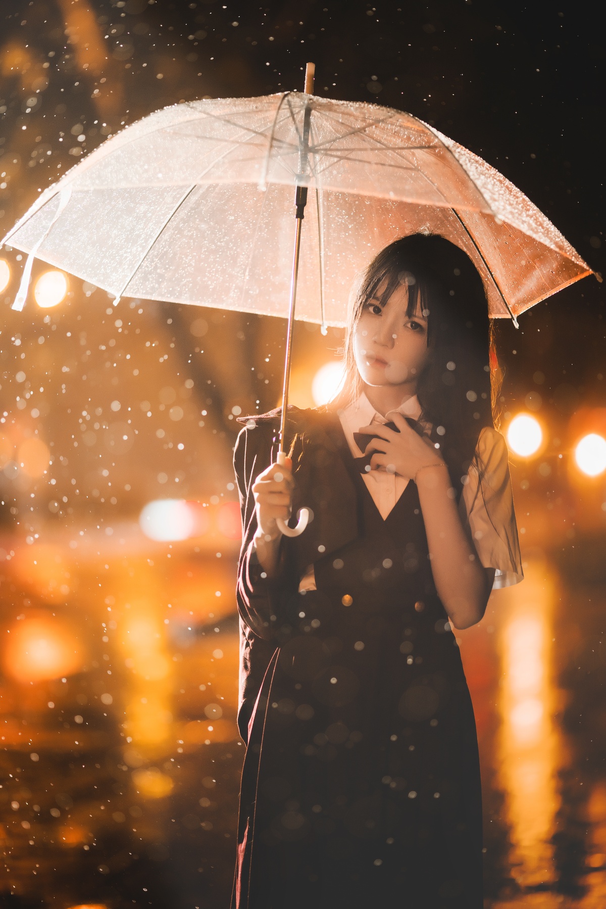 【coser】082【桜桃喵】雨下-COS世界