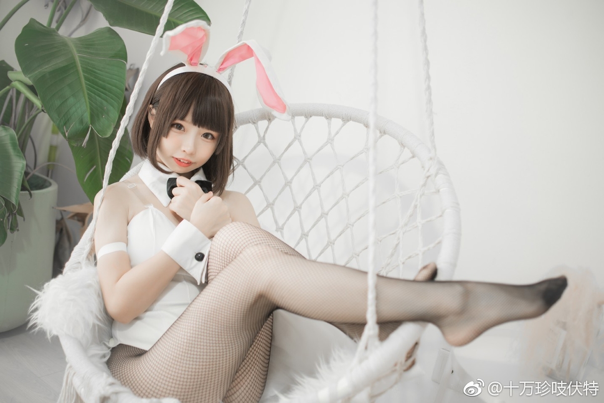 图片[5]-十万珍吱伏特 -加藤惠 兔女郎写真-COS世界