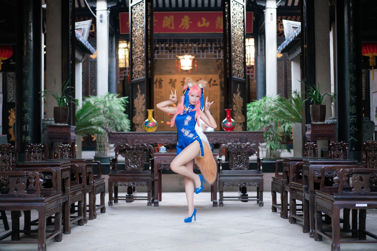图片[2]-【Money冷冷】玉藻前旗袍-COS世界