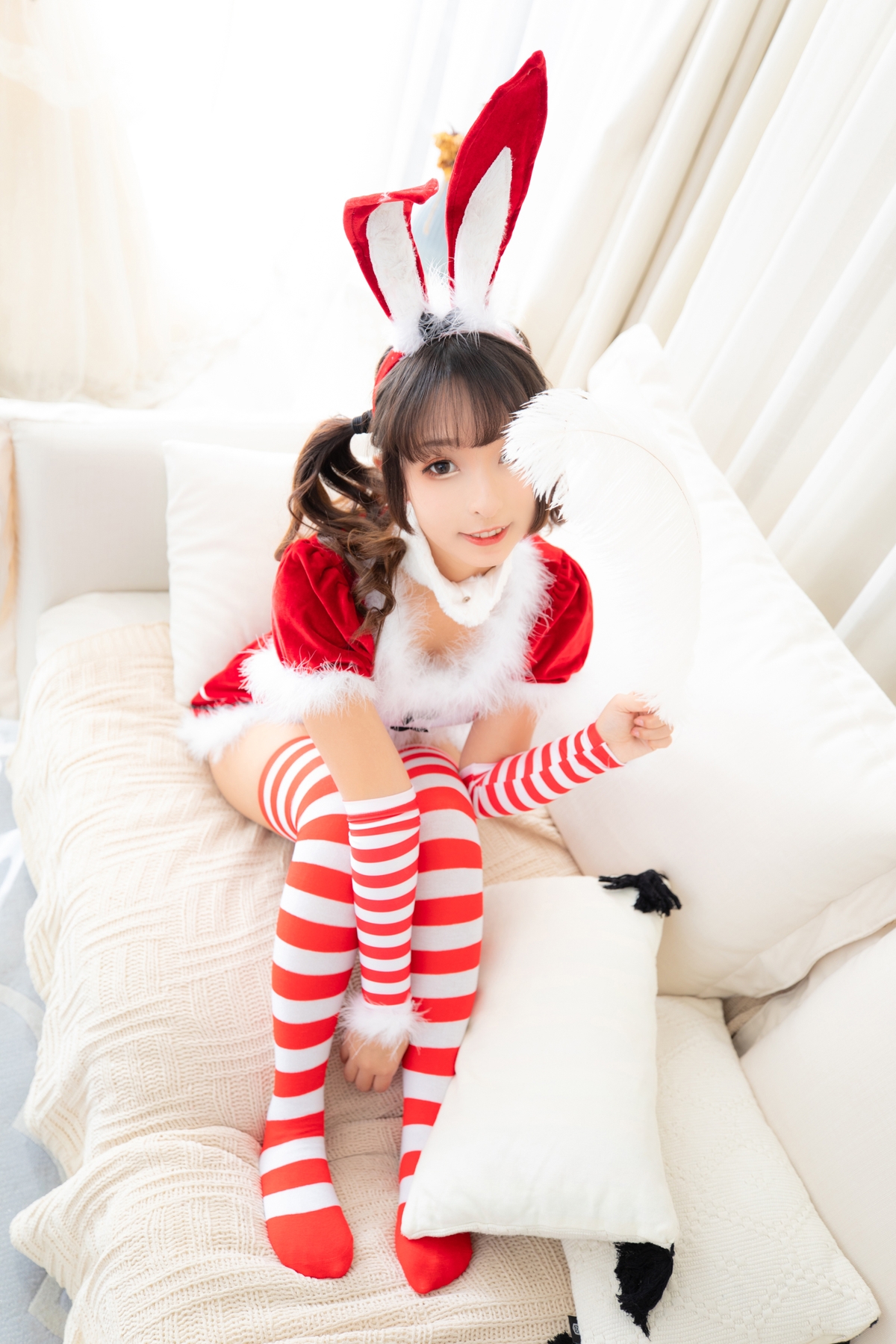 【coser】神乐坂真冬-圣诞女王（上部）-COS世界