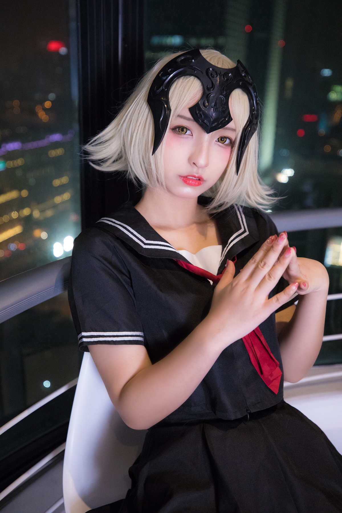 图片[12]-【coser】神乐坂真冬-放课后领域 学园黑贞-COS世界
