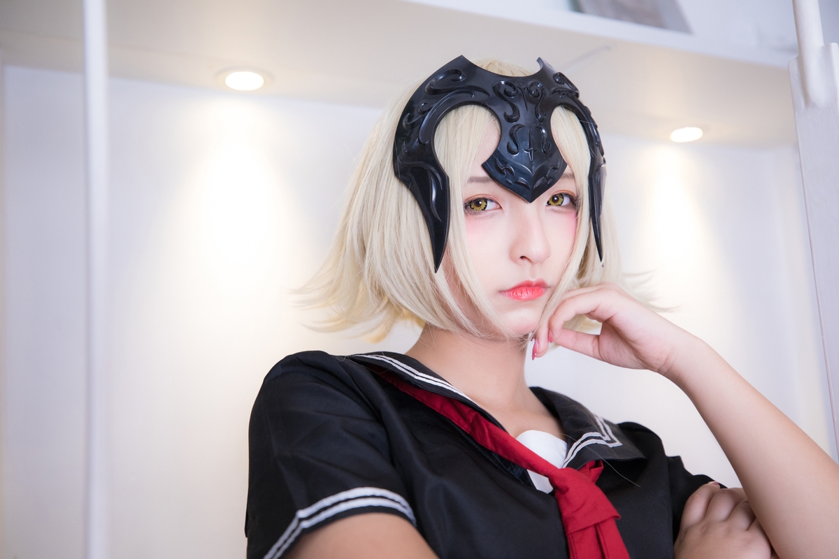 图片[34]-【coser】神乐坂真冬-放课后领域 学园黑贞-COS世界