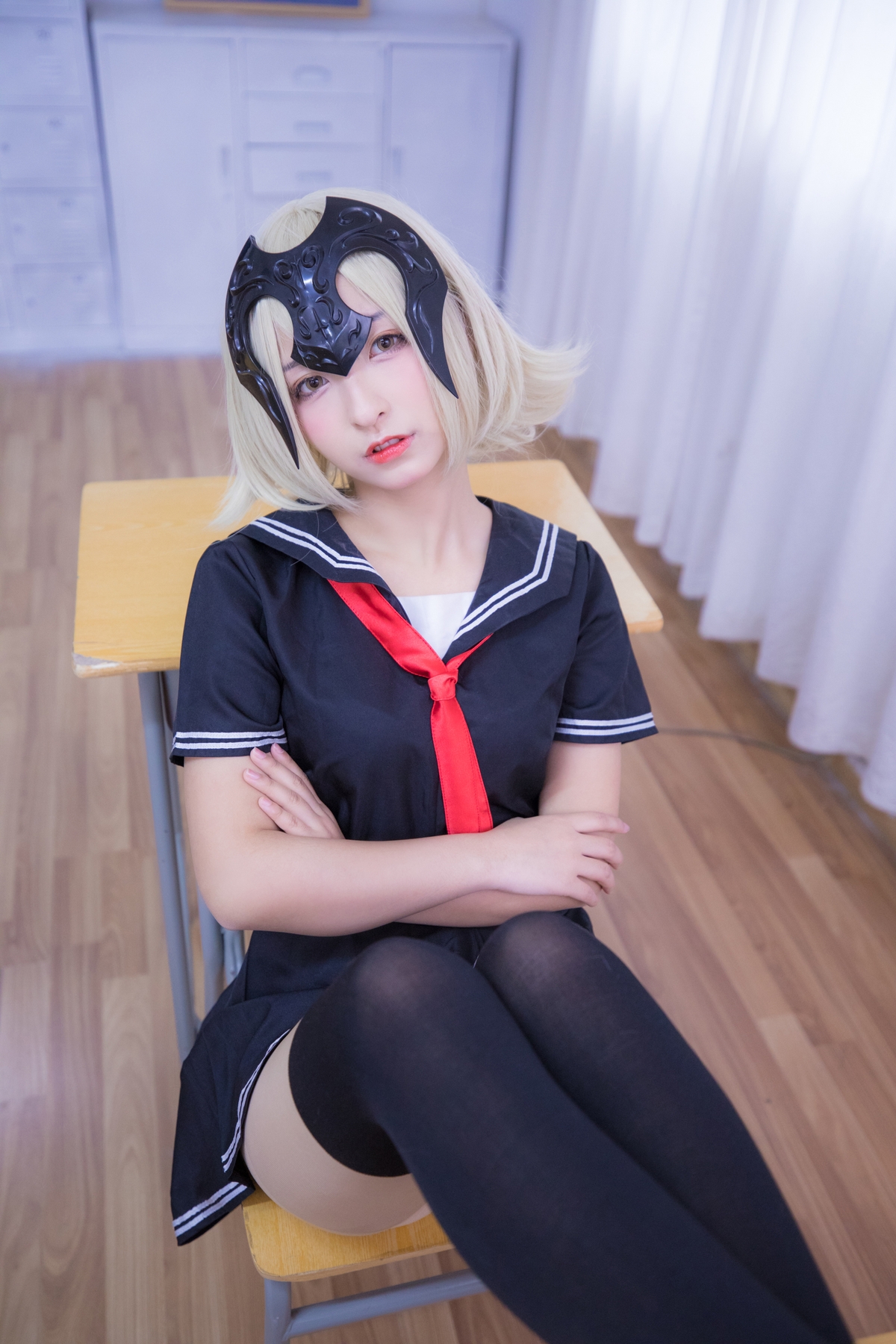 图片[54]-【coser】神乐坂真冬-放课后领域 学园黑贞-COS世界