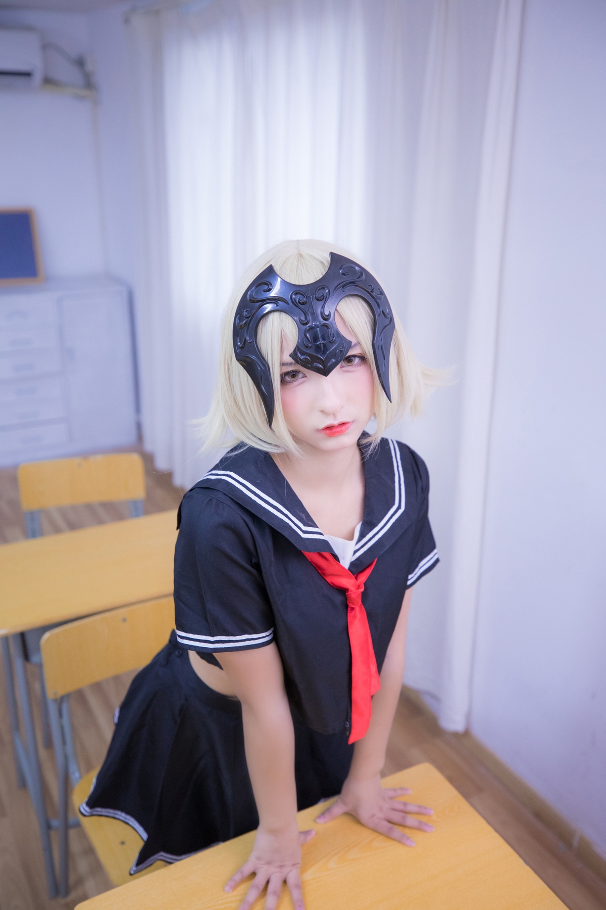 图片[78]-【coser】神乐坂真冬-放课后领域 学园黑贞-COS世界