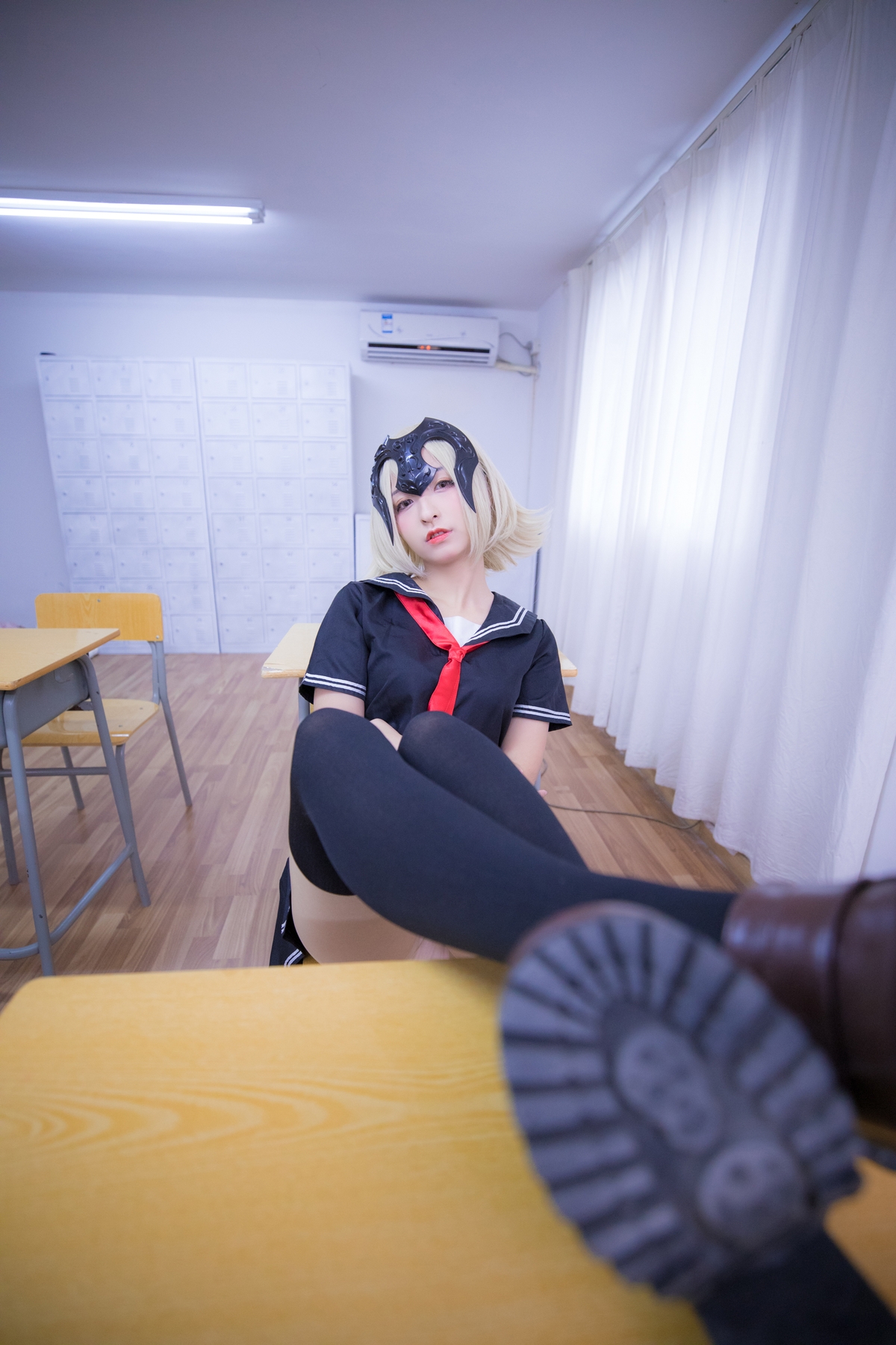 图片[93]-【coser】神乐坂真冬-放课后领域 学园黑贞-COS世界