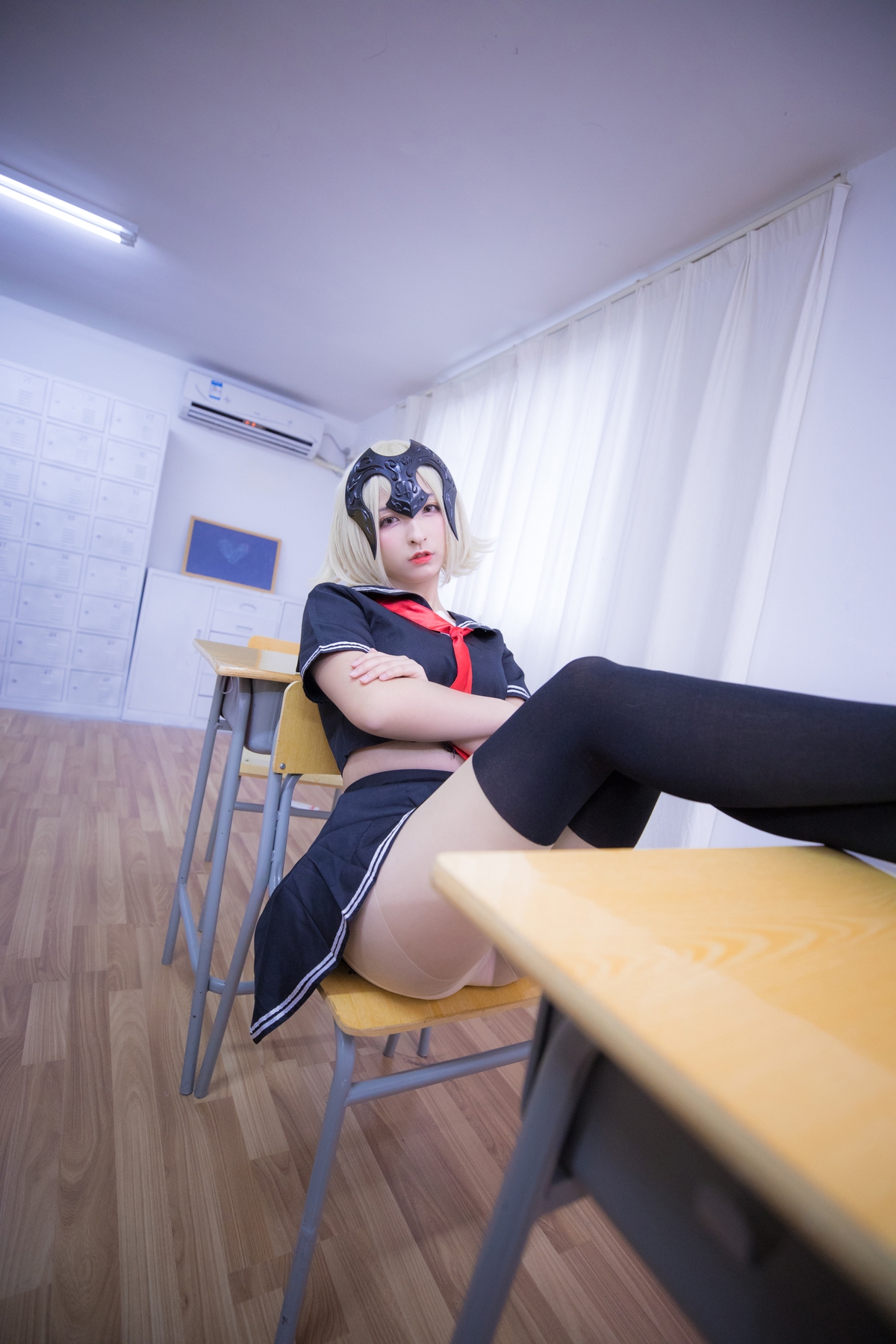 图片[96]-【coser】神乐坂真冬-放课后领域 学园黑贞-COS世界