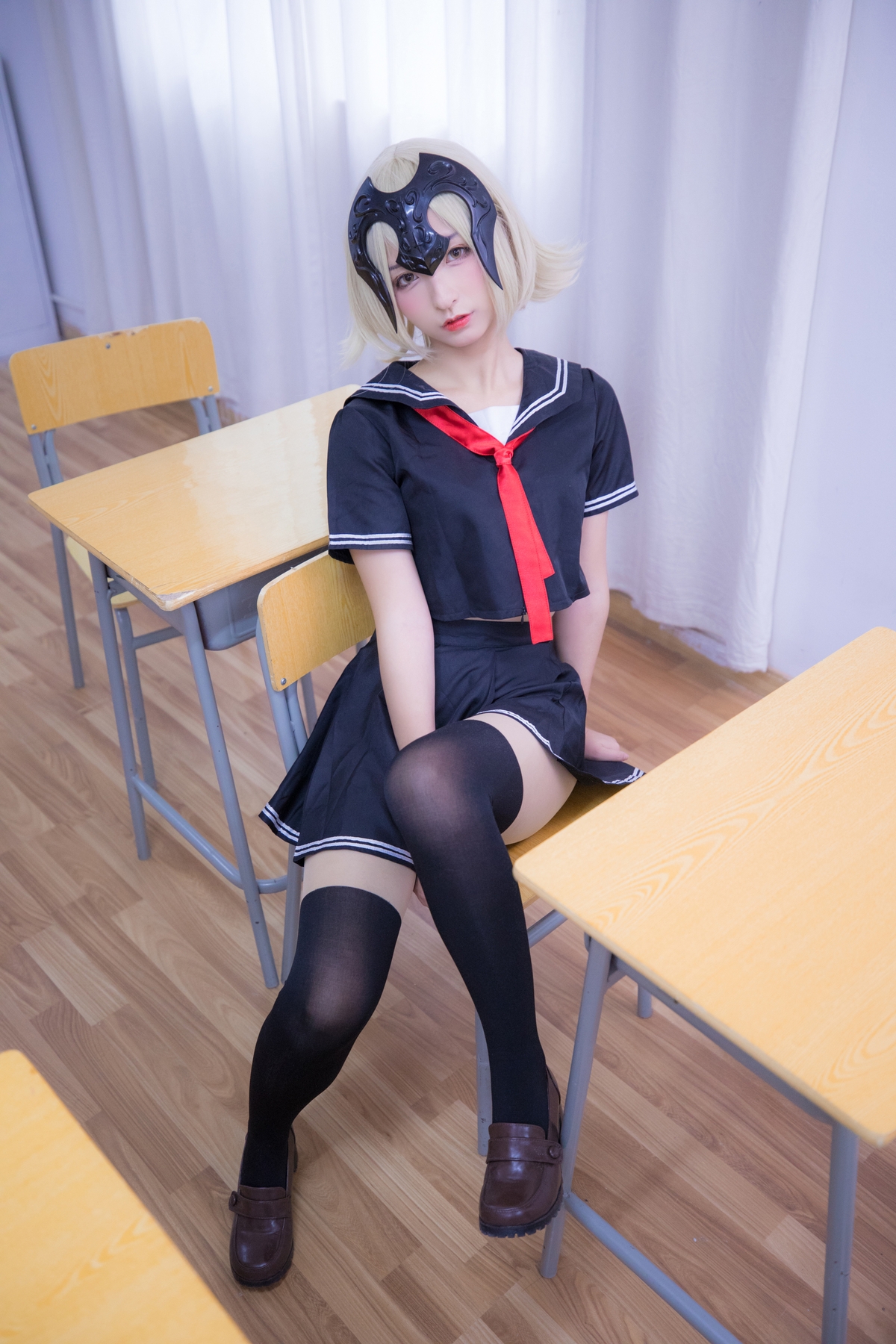 图片[98]-【coser】神乐坂真冬-放课后领域 学园黑贞-COS世界