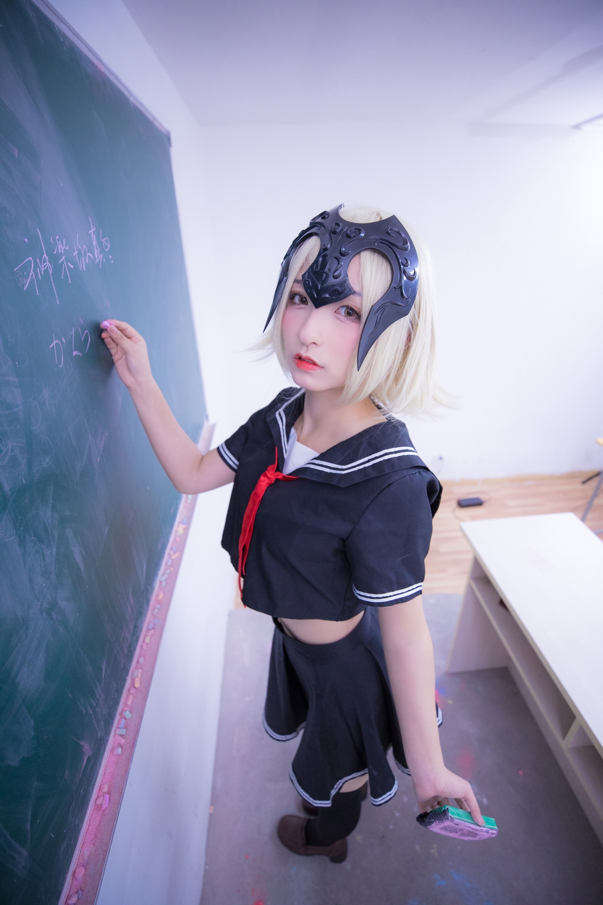 图片[119]-【coser】神乐坂真冬-放课后领域 学园黑贞-COS世界