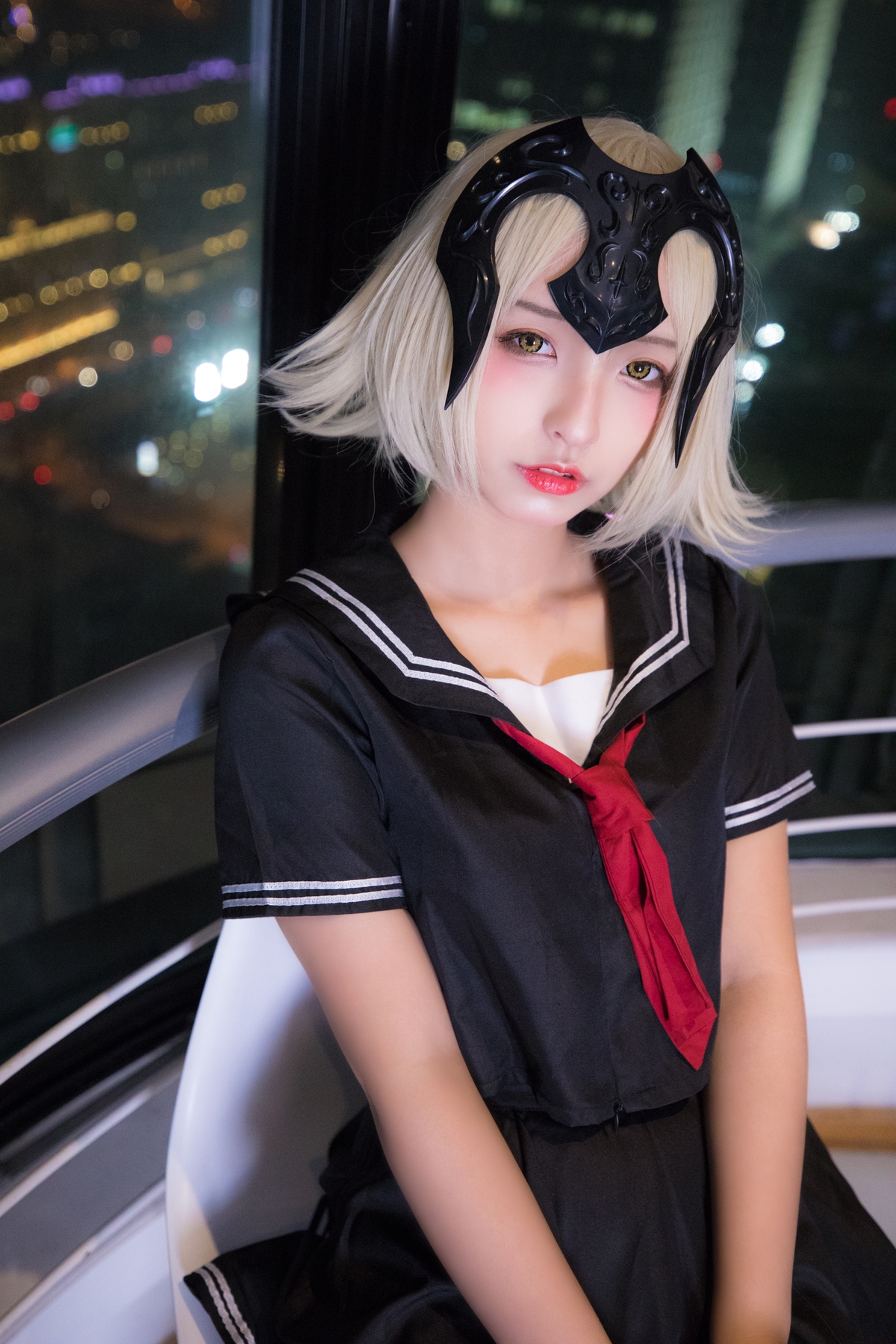 图片[123]-【coser】神乐坂真冬-放课后领域 学园黑贞-COS世界