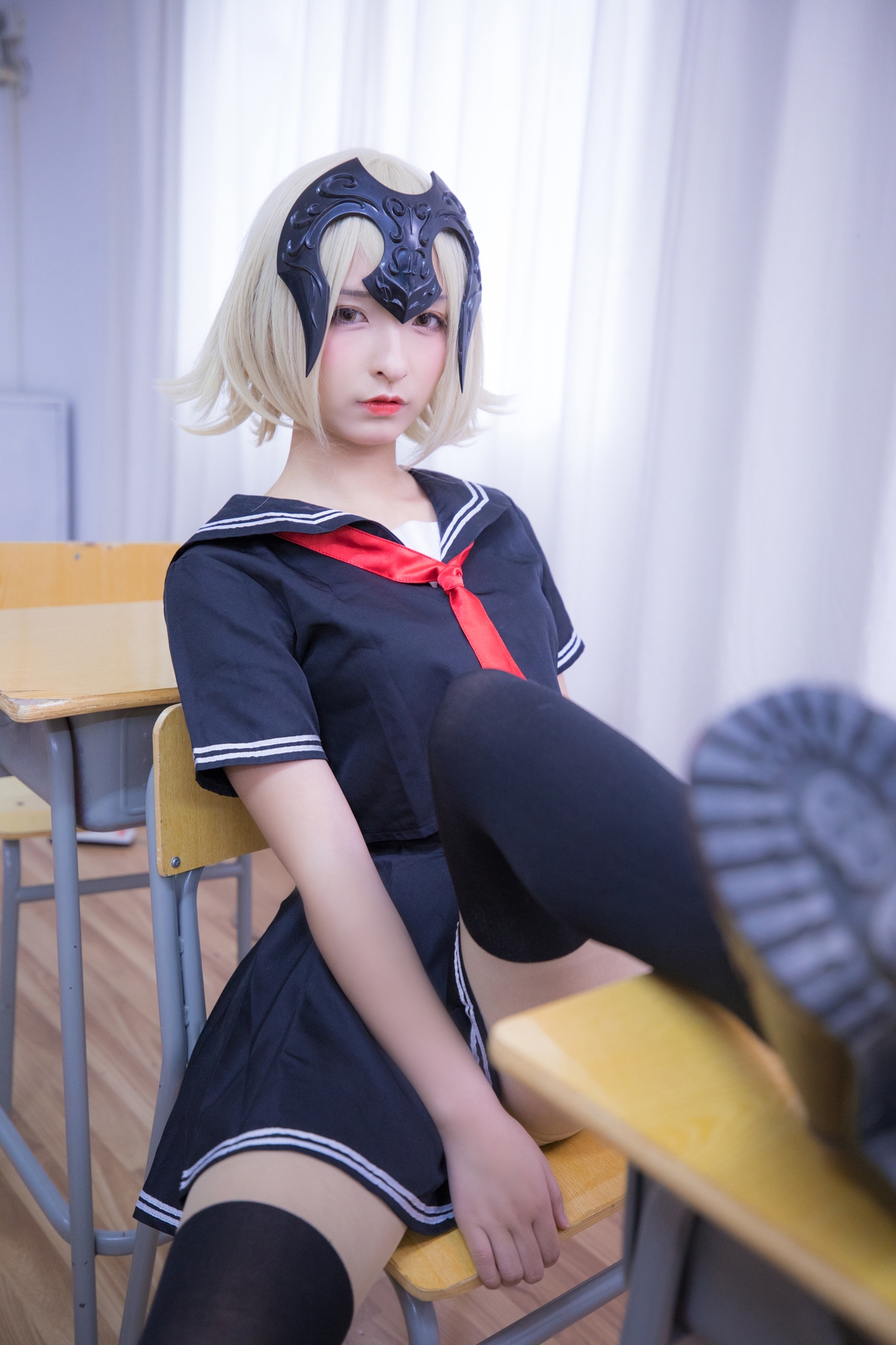图片[142]-【coser】神乐坂真冬-放课后领域 学园黑贞-COS世界