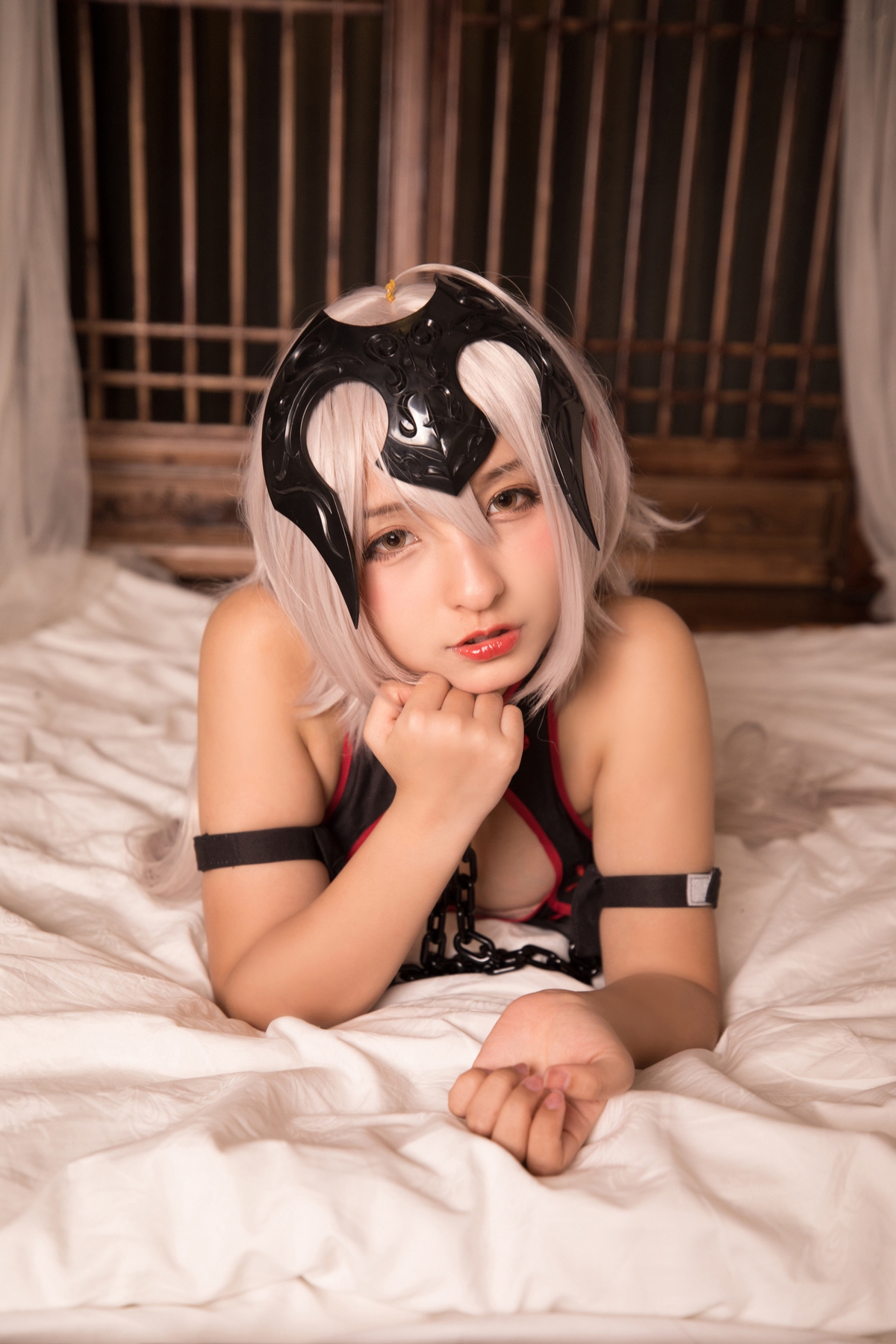 图片[18]-【coser】神乐坂真冬-旗袍黑贞-COS世界