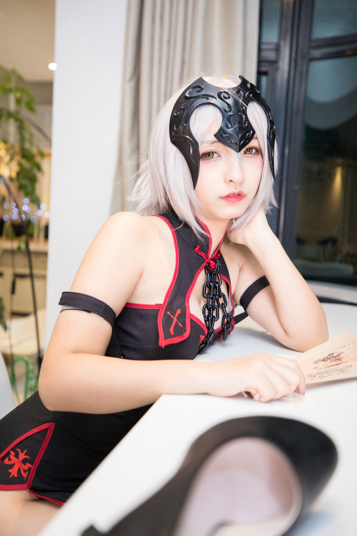 图片[44]-【coser】神乐坂真冬-旗袍黑贞-COS世界