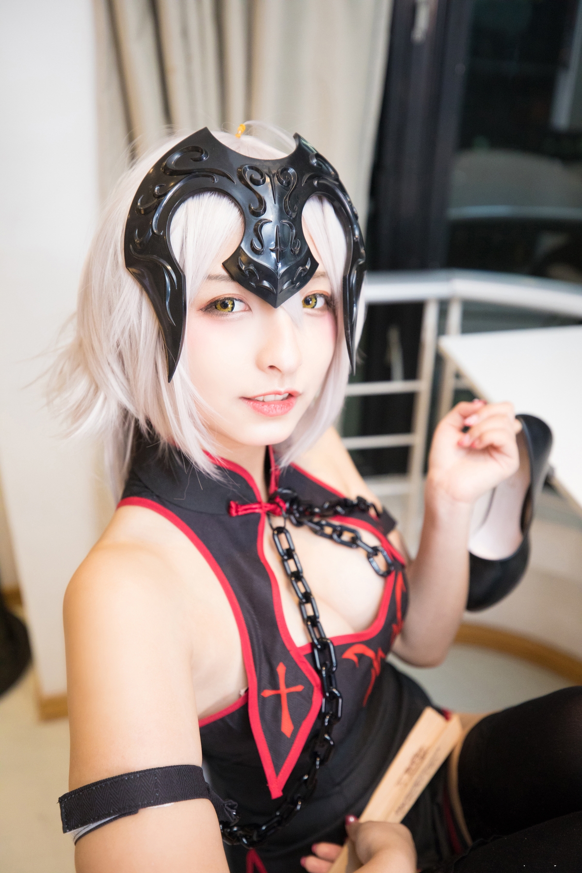 图片[73]-【coser】神乐坂真冬-旗袍黑贞-COS世界