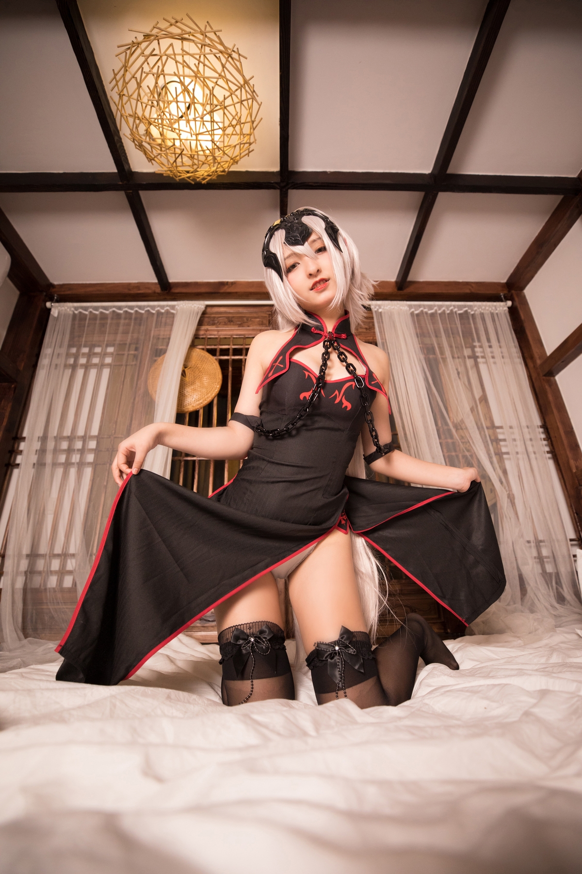 图片[89]-【coser】神乐坂真冬-旗袍黑贞-COS世界
