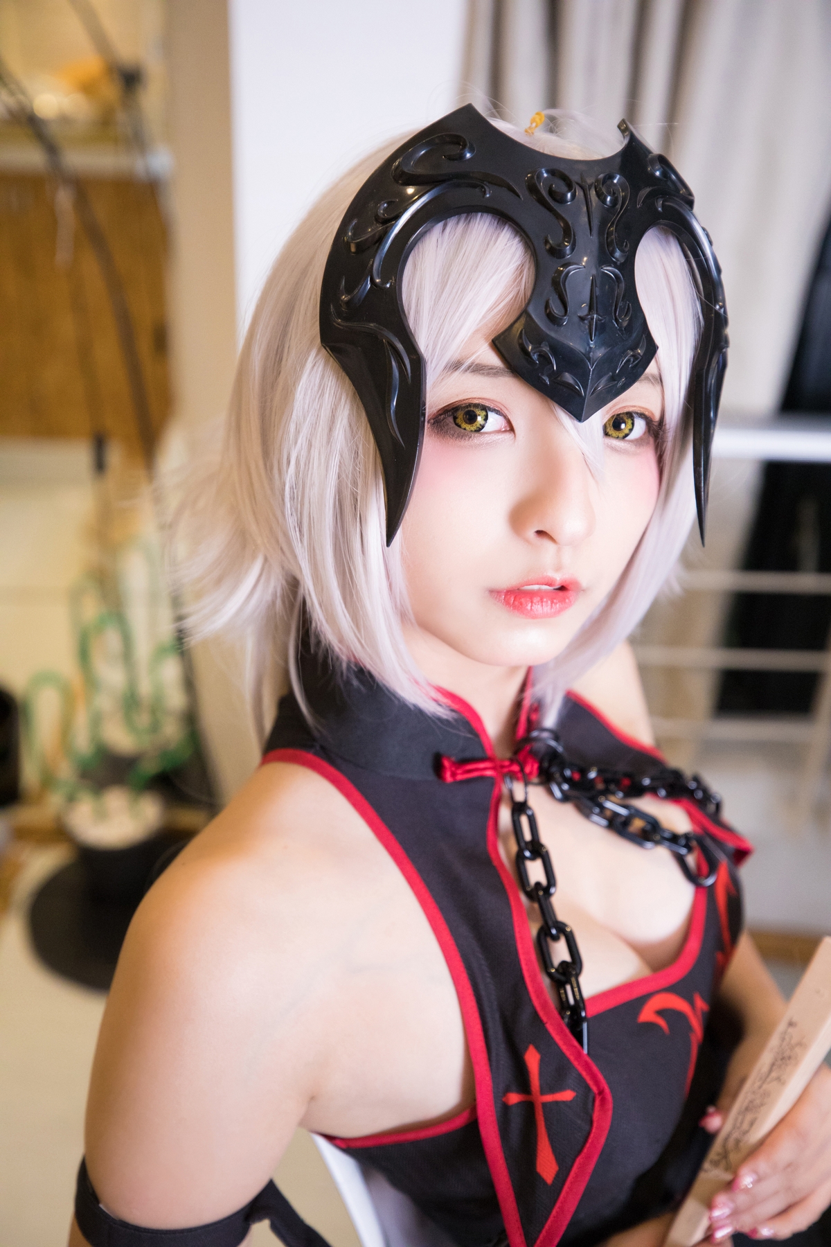 图片[133]-【coser】神乐坂真冬-旗袍黑贞-COS世界