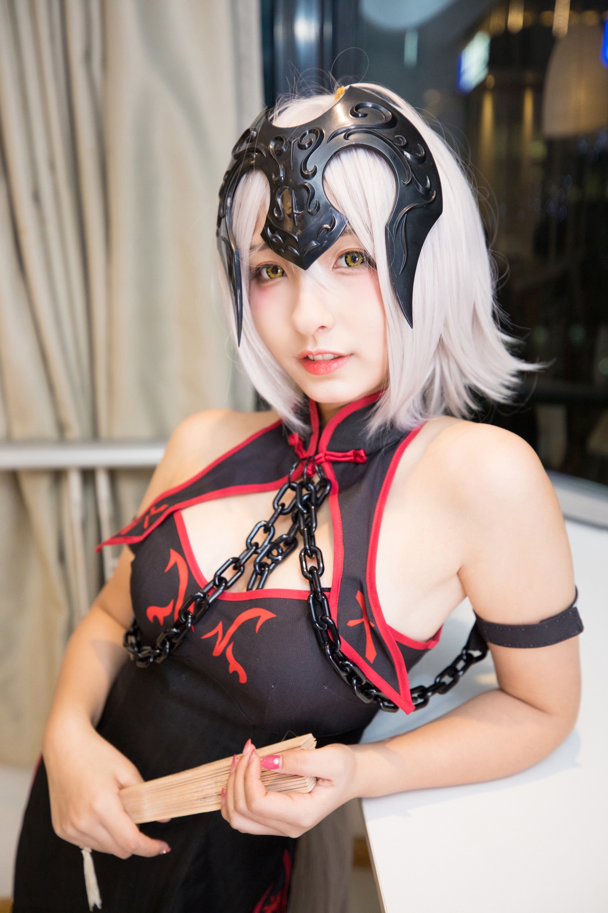 图片[134]-【coser】神乐坂真冬-旗袍黑贞-COS世界