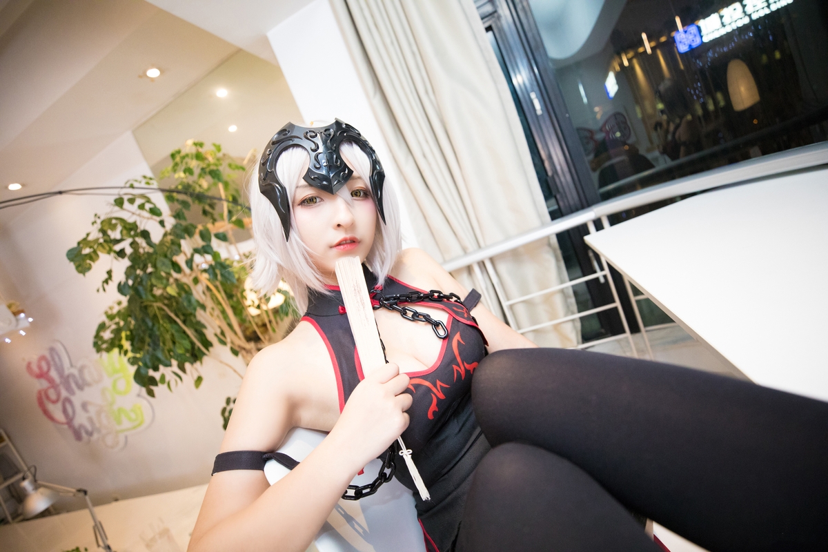 图片[137]-【coser】神乐坂真冬-旗袍黑贞-COS世界