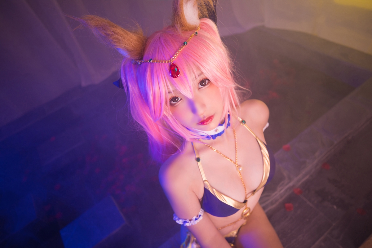 图片[18]-【coser】神乐坂真冬-玉藻前舞娘 Mysterious Love-COS世界