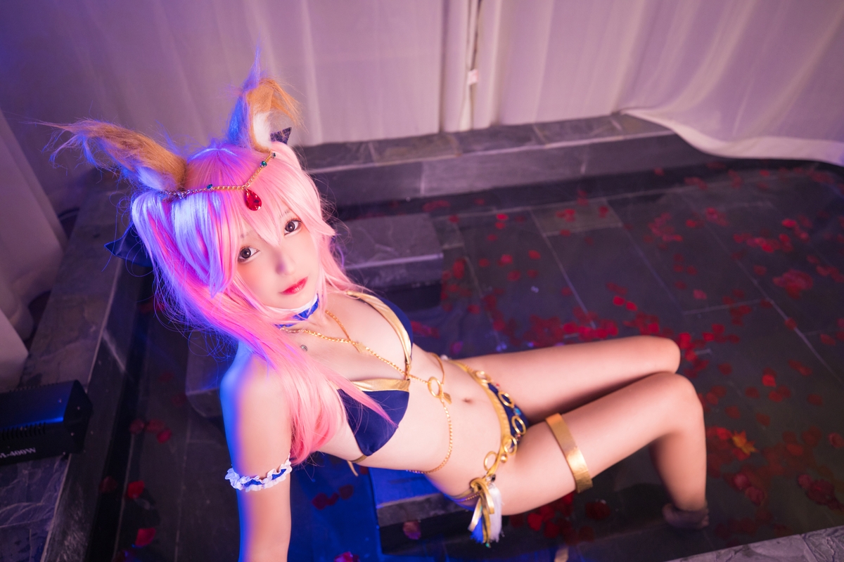 图片[124]-【coser】神乐坂真冬-玉藻前舞娘 Mysterious Love-COS世界