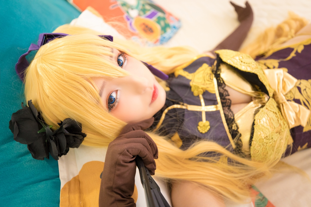 图片[4]-【coser】神乐坂真冬-艳娘幻梦谭2 金莲-COS世界