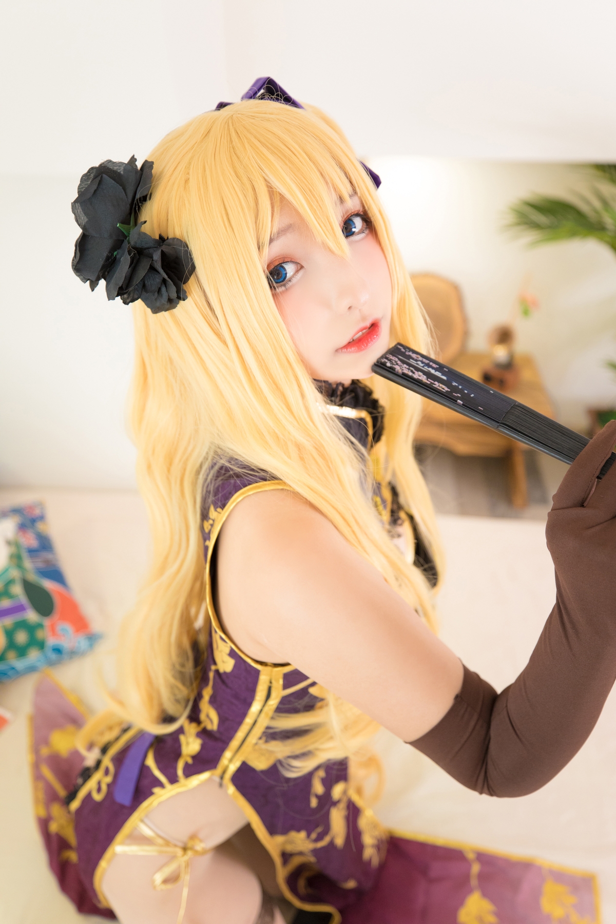 图片[8]-【coser】神乐坂真冬-艳娘幻梦谭2 金莲-COS世界