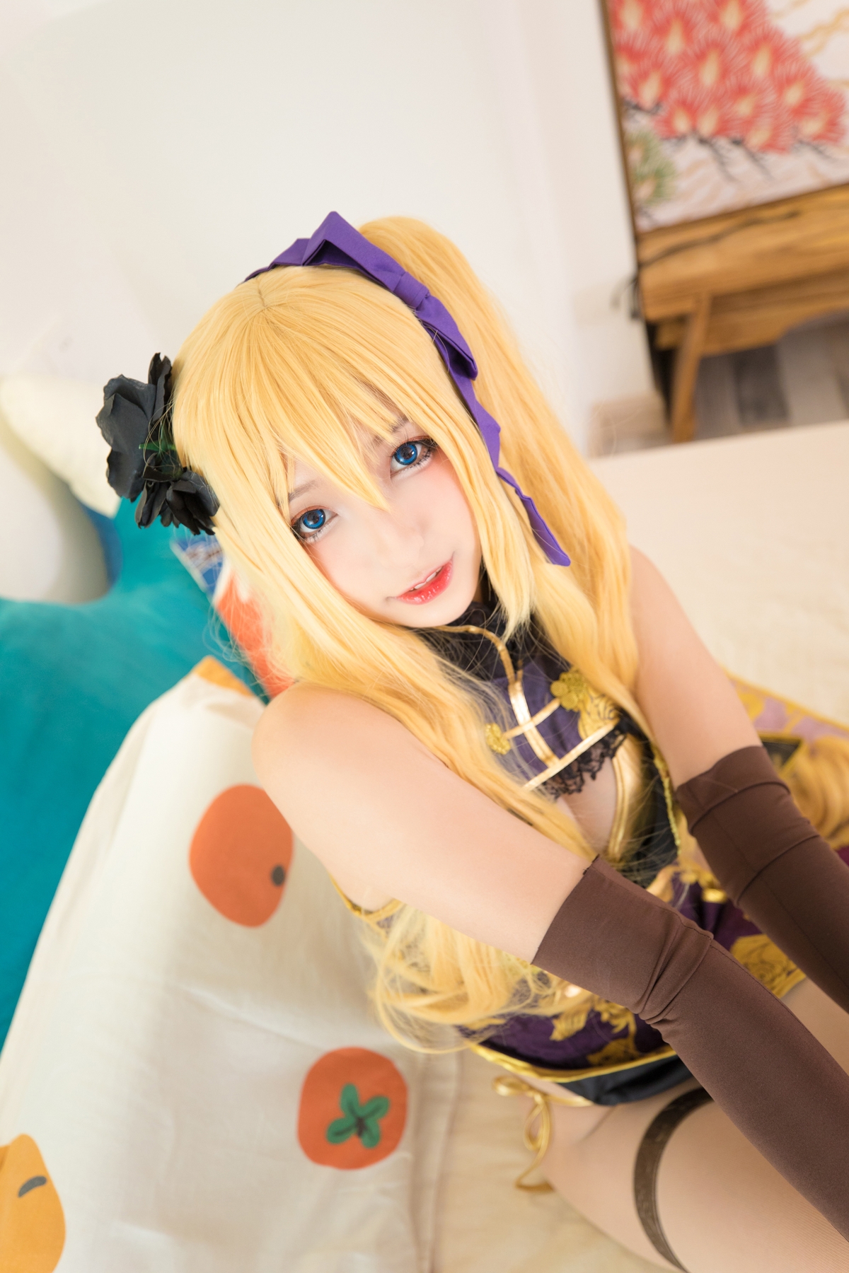 图片[10]-【coser】神乐坂真冬-艳娘幻梦谭2 金莲-COS世界