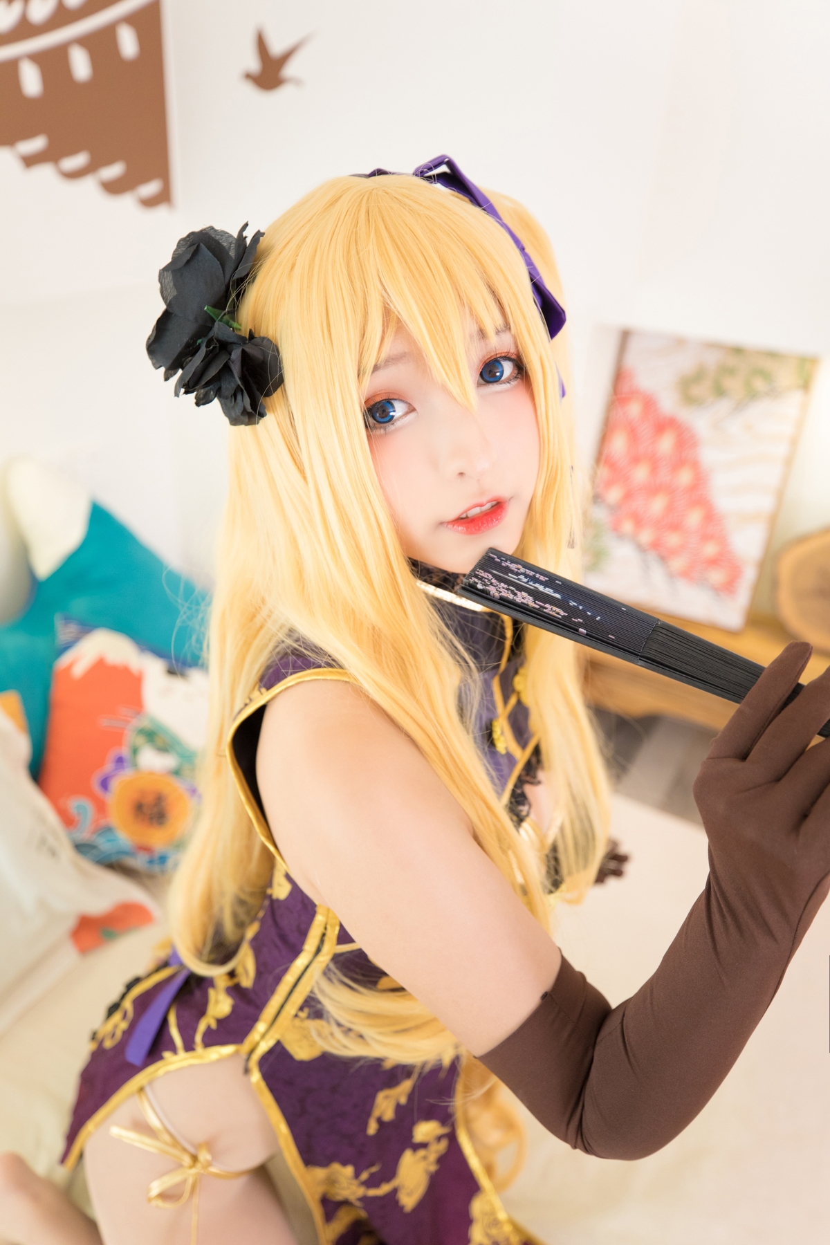 图片[20]-【coser】神乐坂真冬-艳娘幻梦谭2 金莲-COS世界