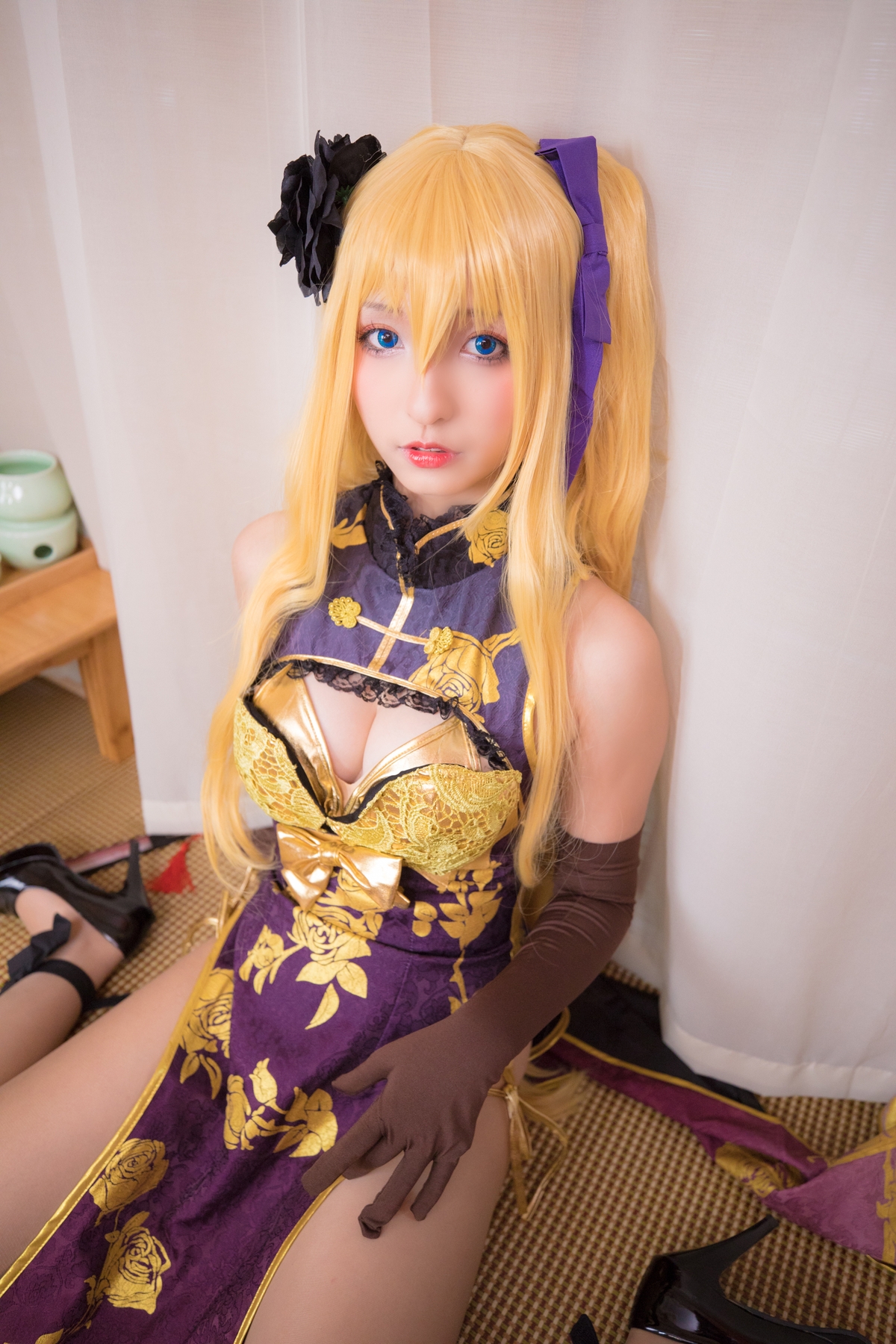 图片[25]-【coser】神乐坂真冬-艳娘幻梦谭2 金莲-COS世界