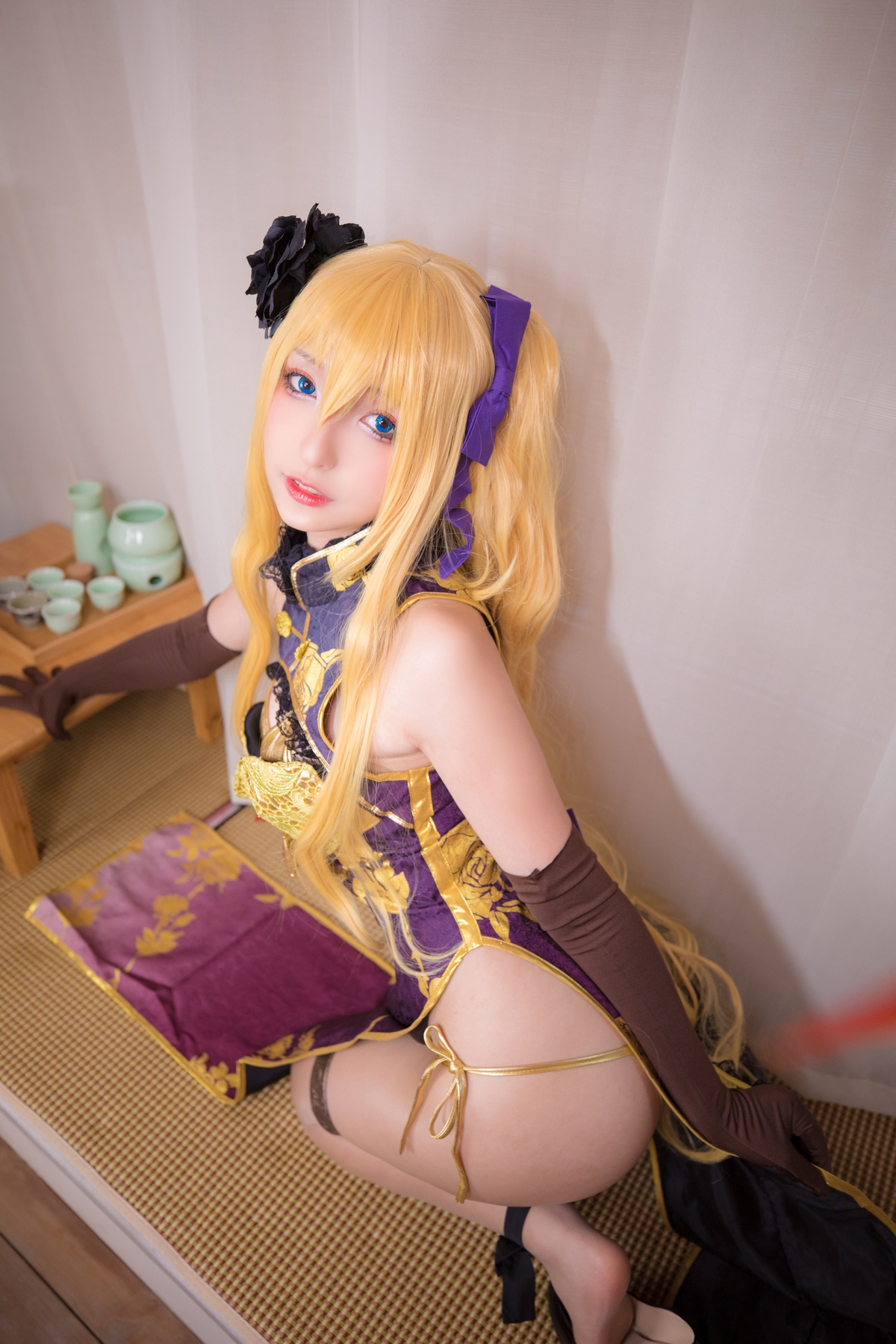 图片[26]-【coser】神乐坂真冬-艳娘幻梦谭2 金莲-COS世界
